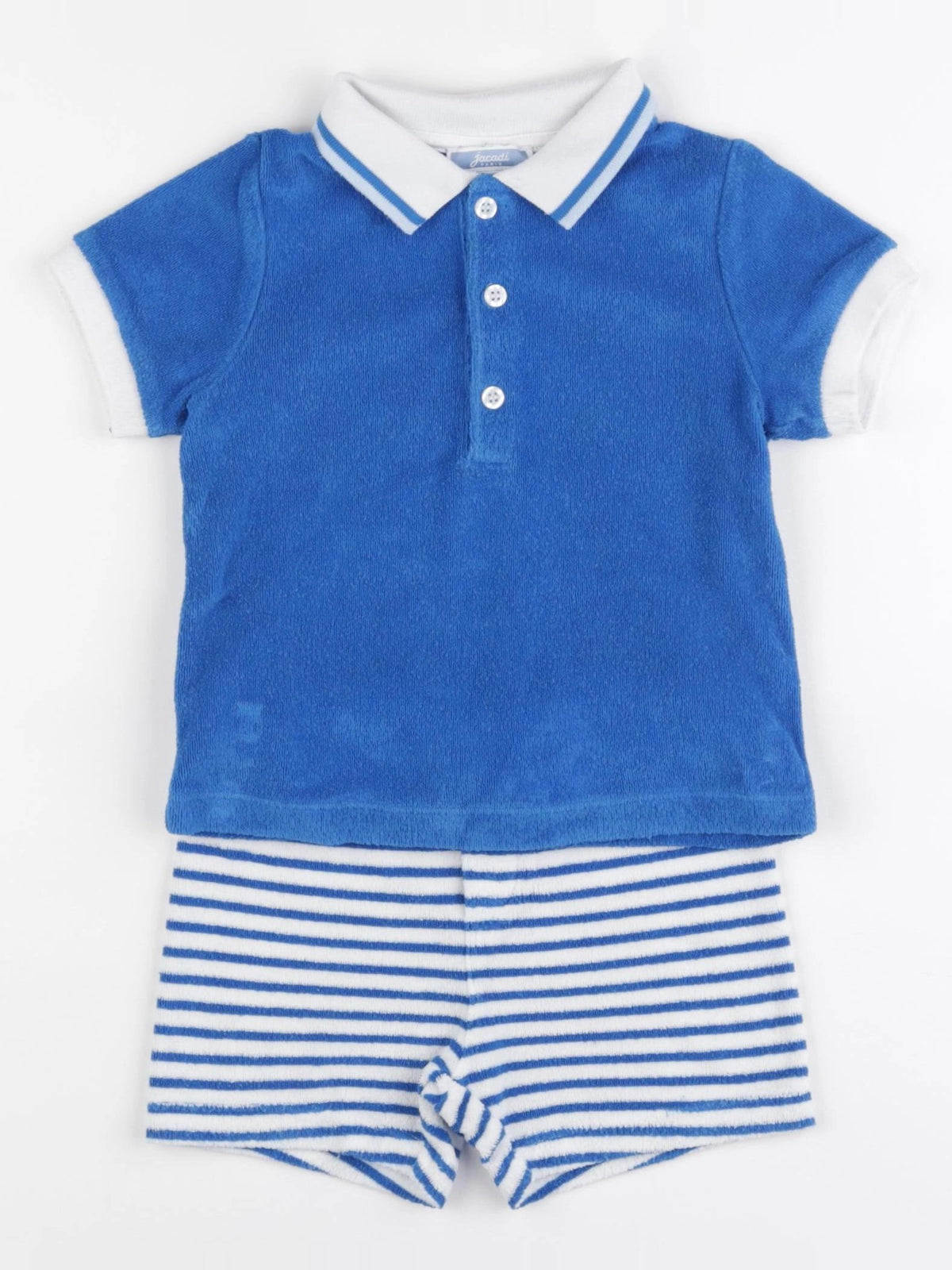 Jacadi - ensemble bleu, blanc - 18 mois