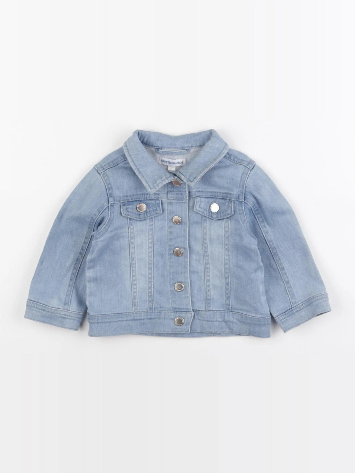 Vertbaudet - veste imprimé au dos bleu - 12 mois