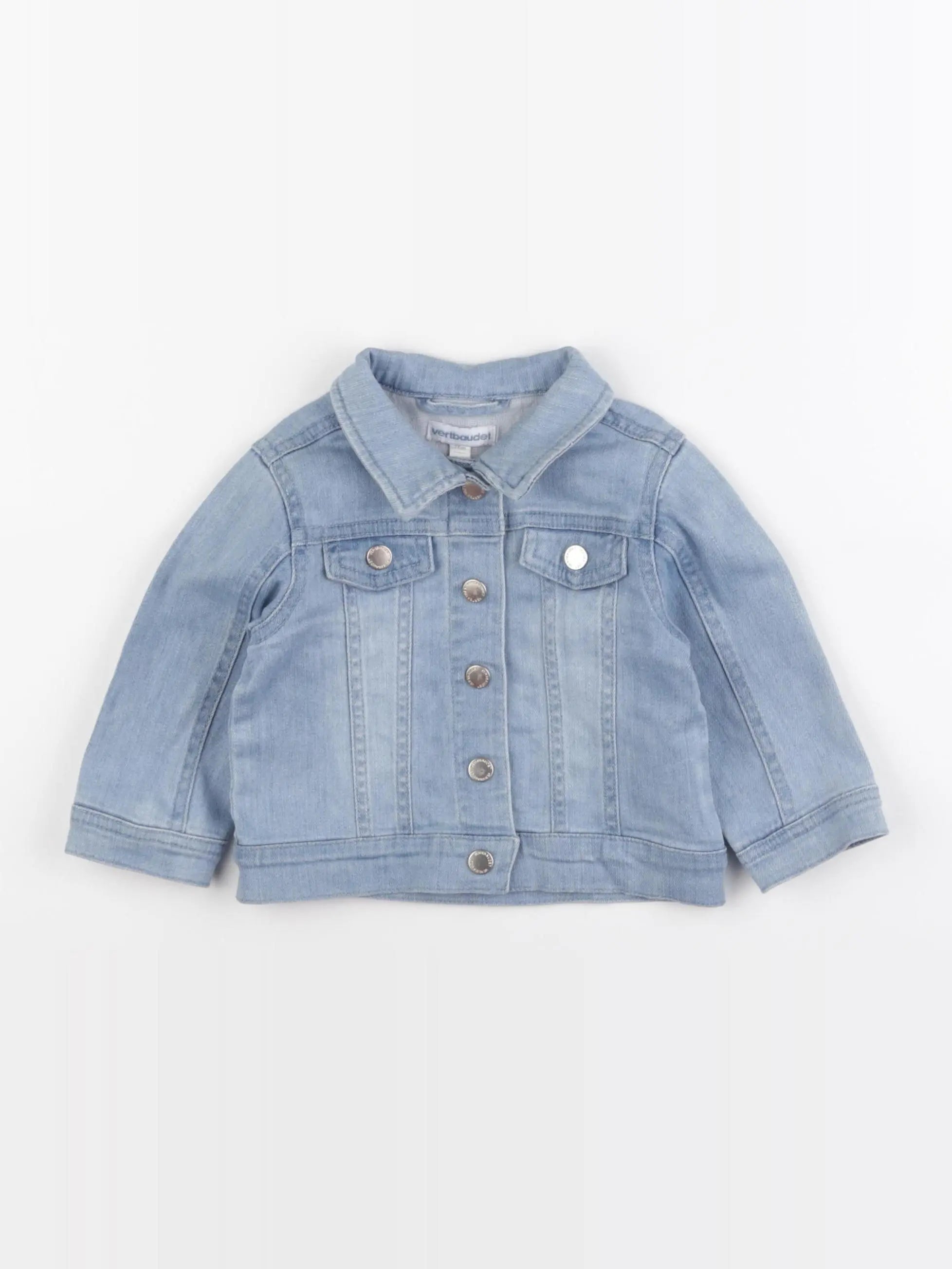 Vertbaudet - veste imprimé au dos bleu - 12 mois