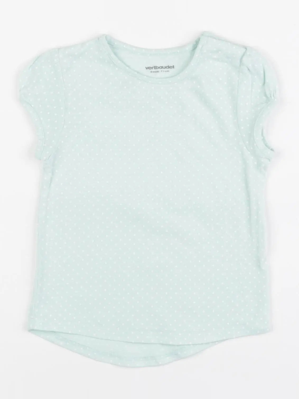 Vertbaudet - tee-shirt vert - 9 mois