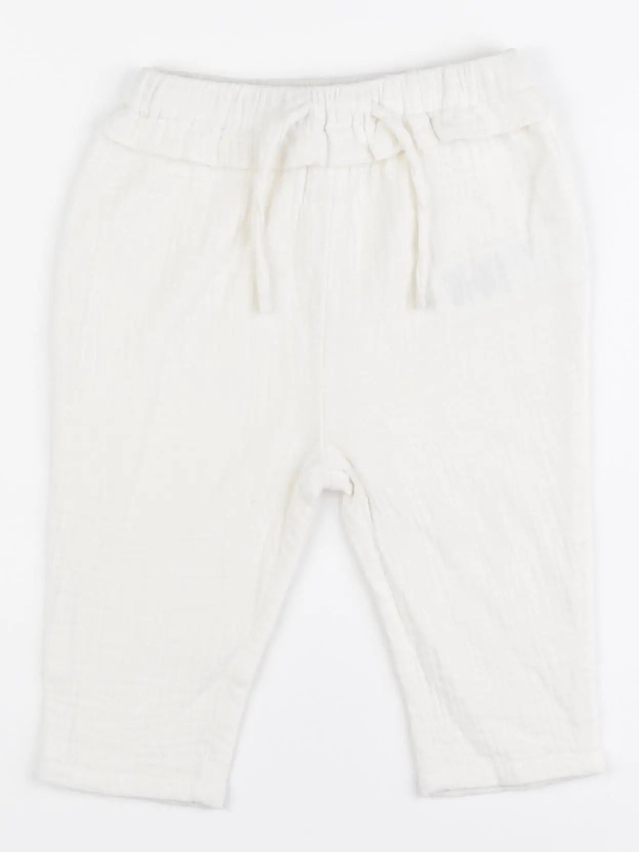 Vertbaudet - pantalon blanc - 12 mois