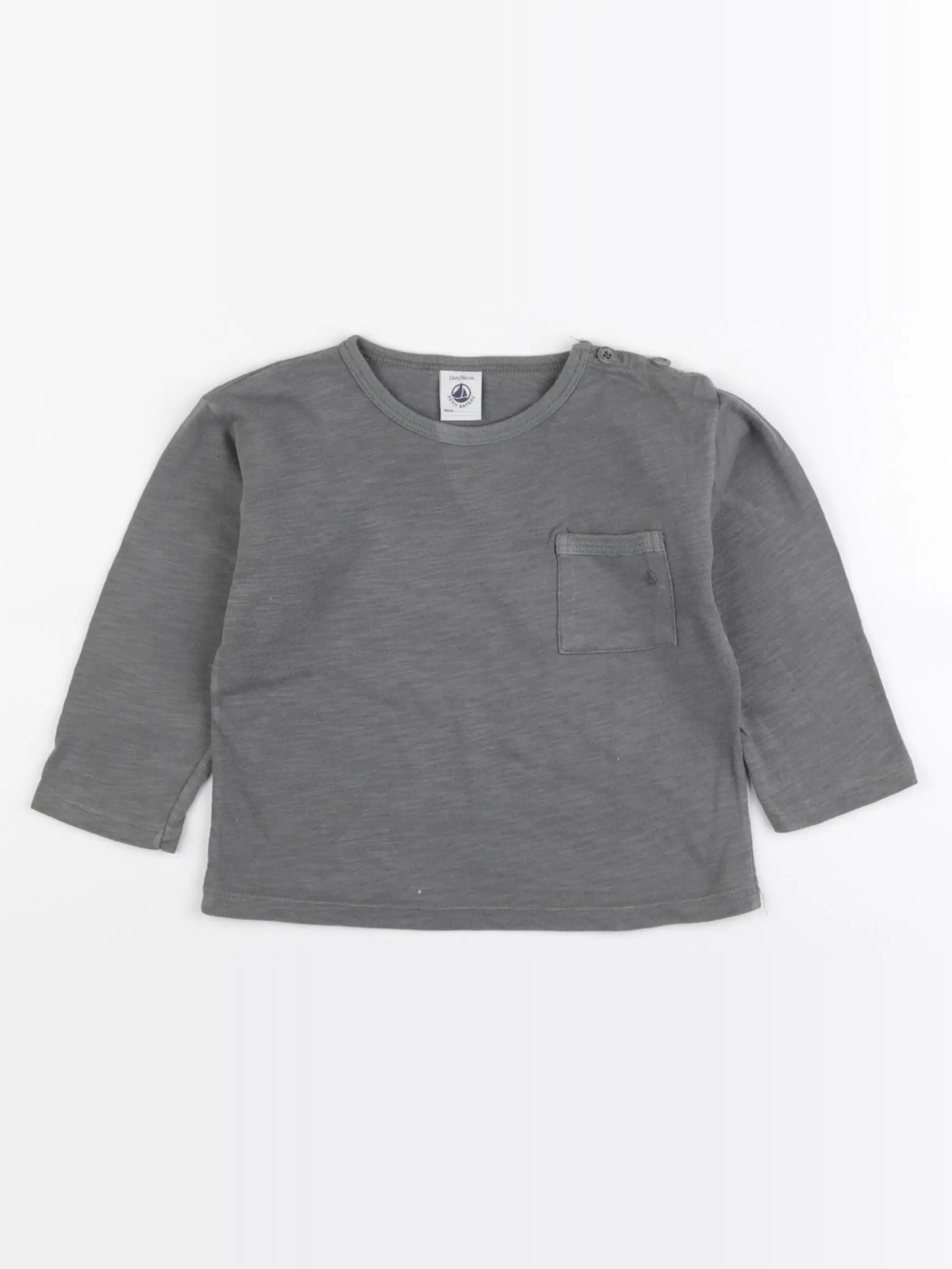 Petit Bateau - tee-shirt vert - 24 mois