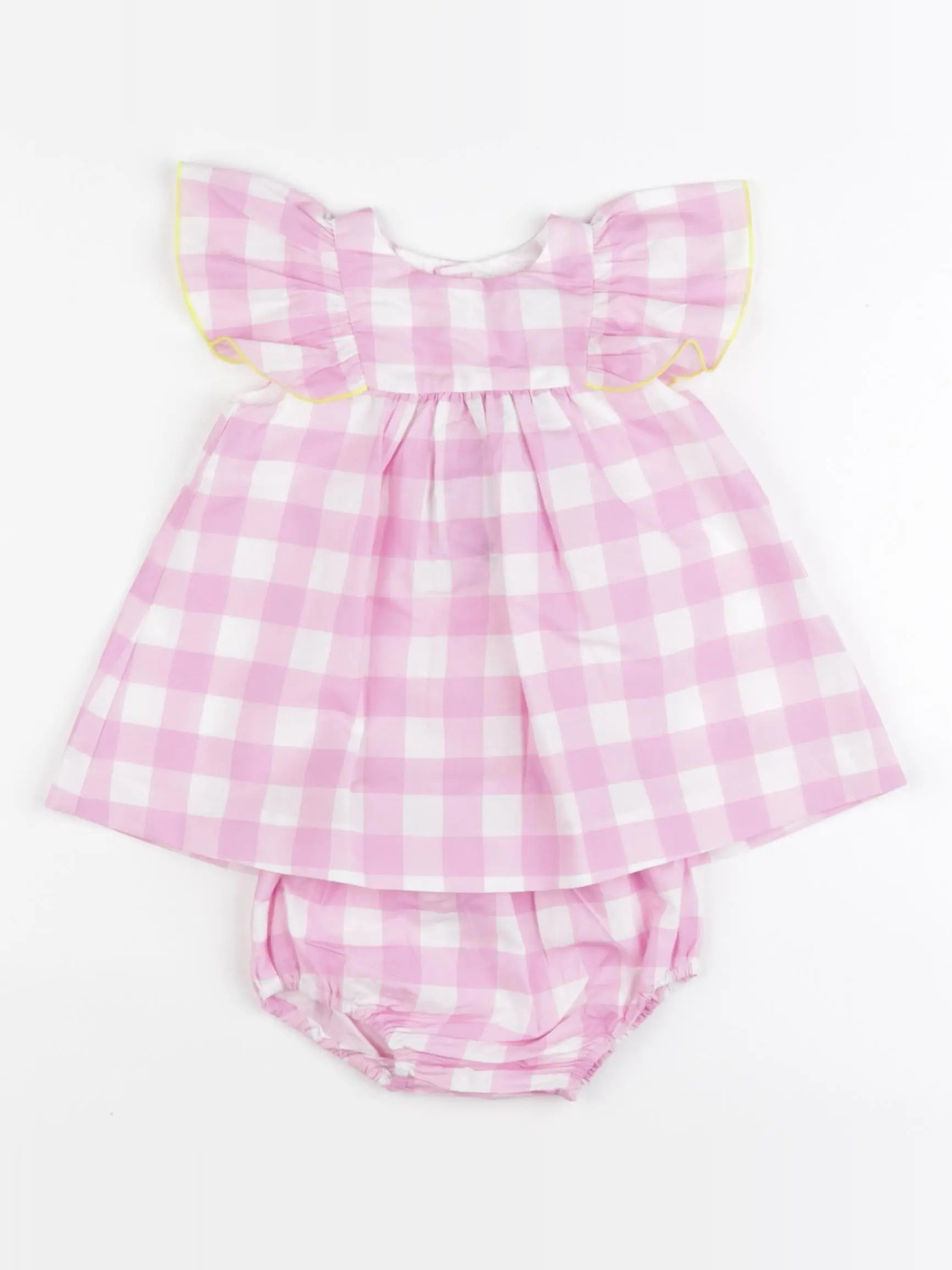 Jacadi - robe blanc, rose - 3 mois