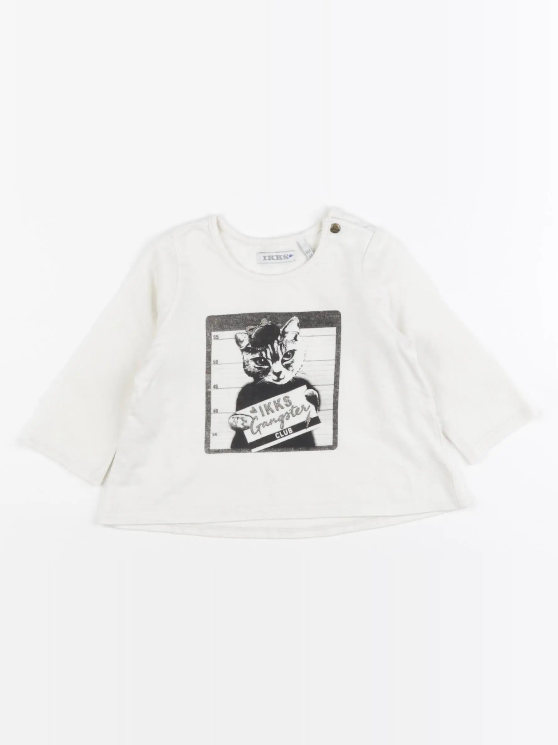 IKKS - tee-shirt blanc - 6 mois