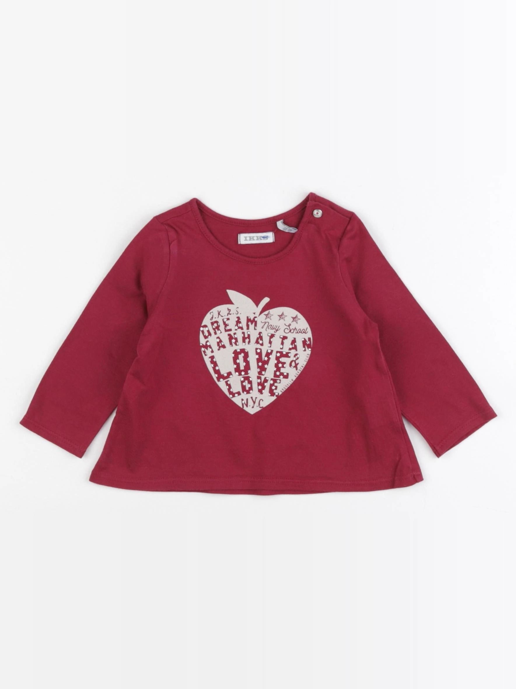 IKKS - tee-shirt rouge - 6 mois