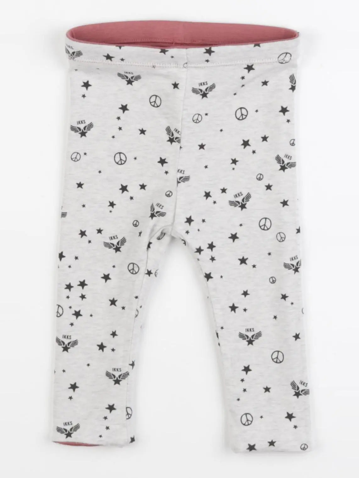 IKKS - legging réversible rose - 6 mois