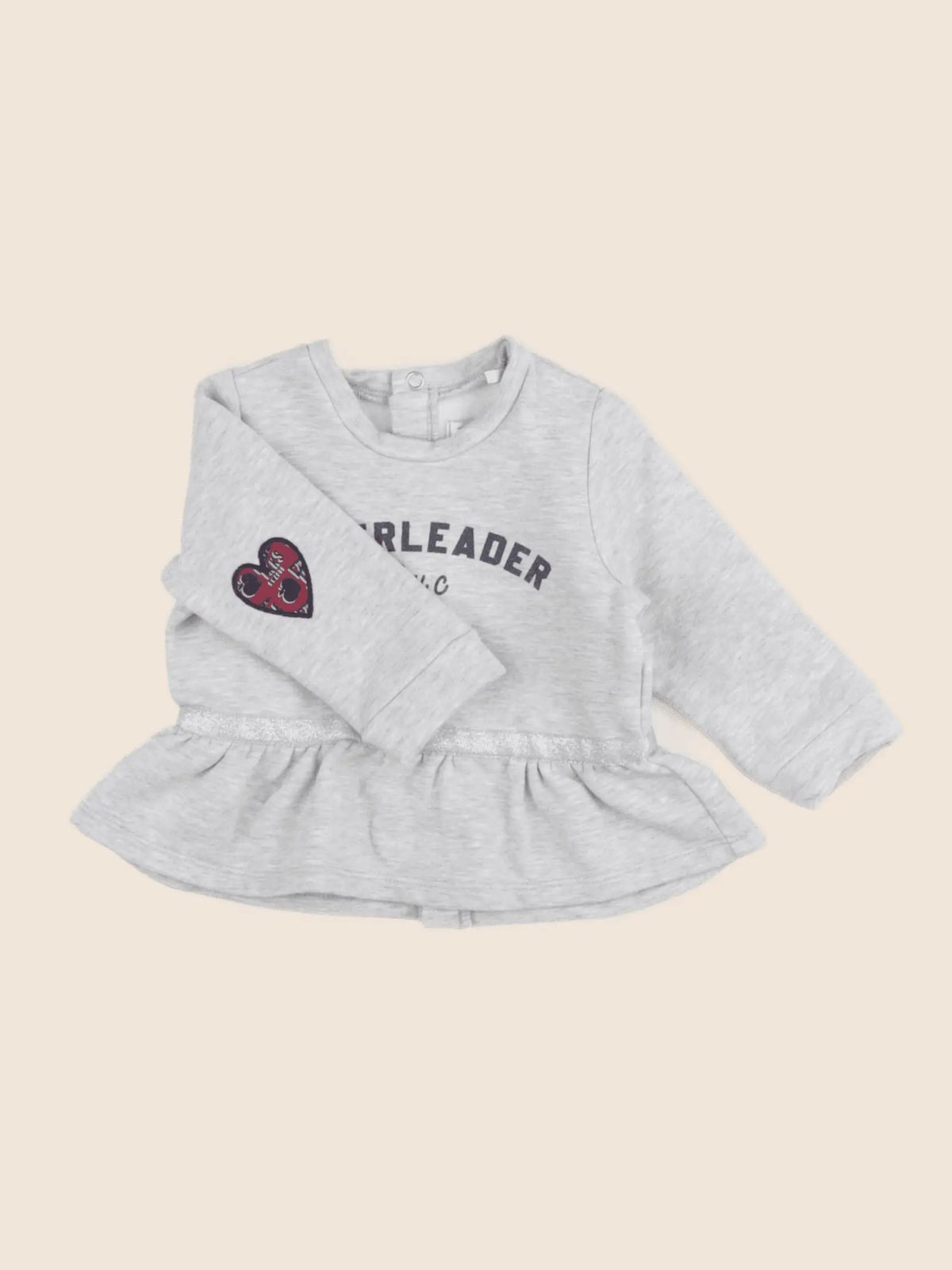 IKKS - sweat gris - 6 mois