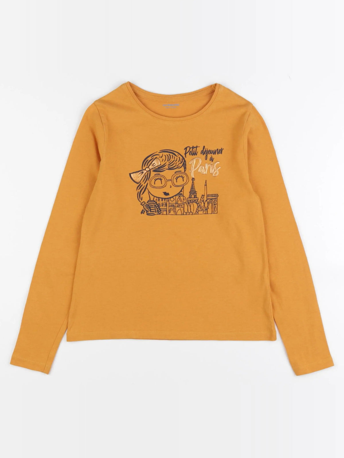 Vertbaudet - tee-shirt jaune - 8 ans