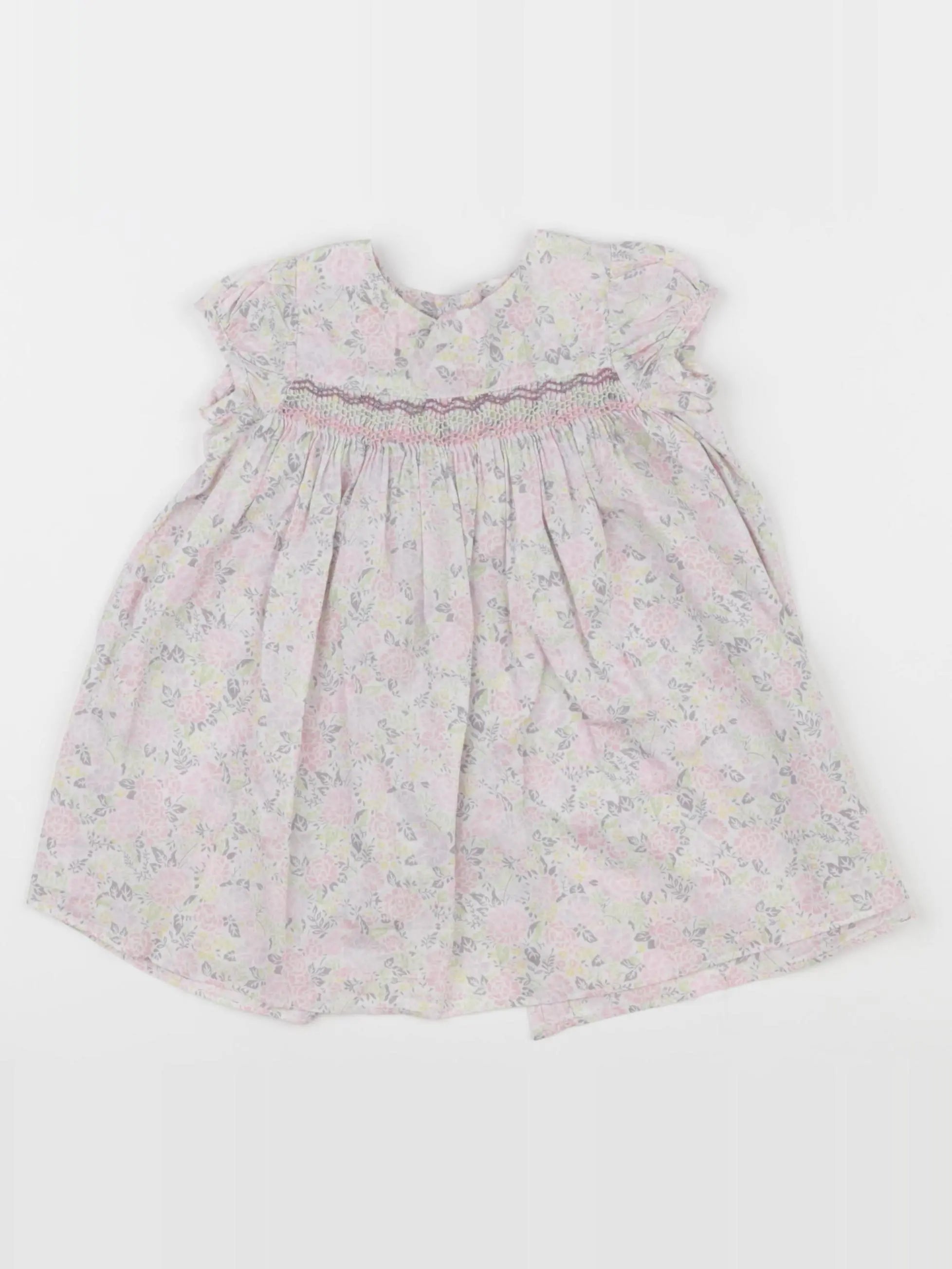 Jacadi - robe liberty multicolore - 6 mois