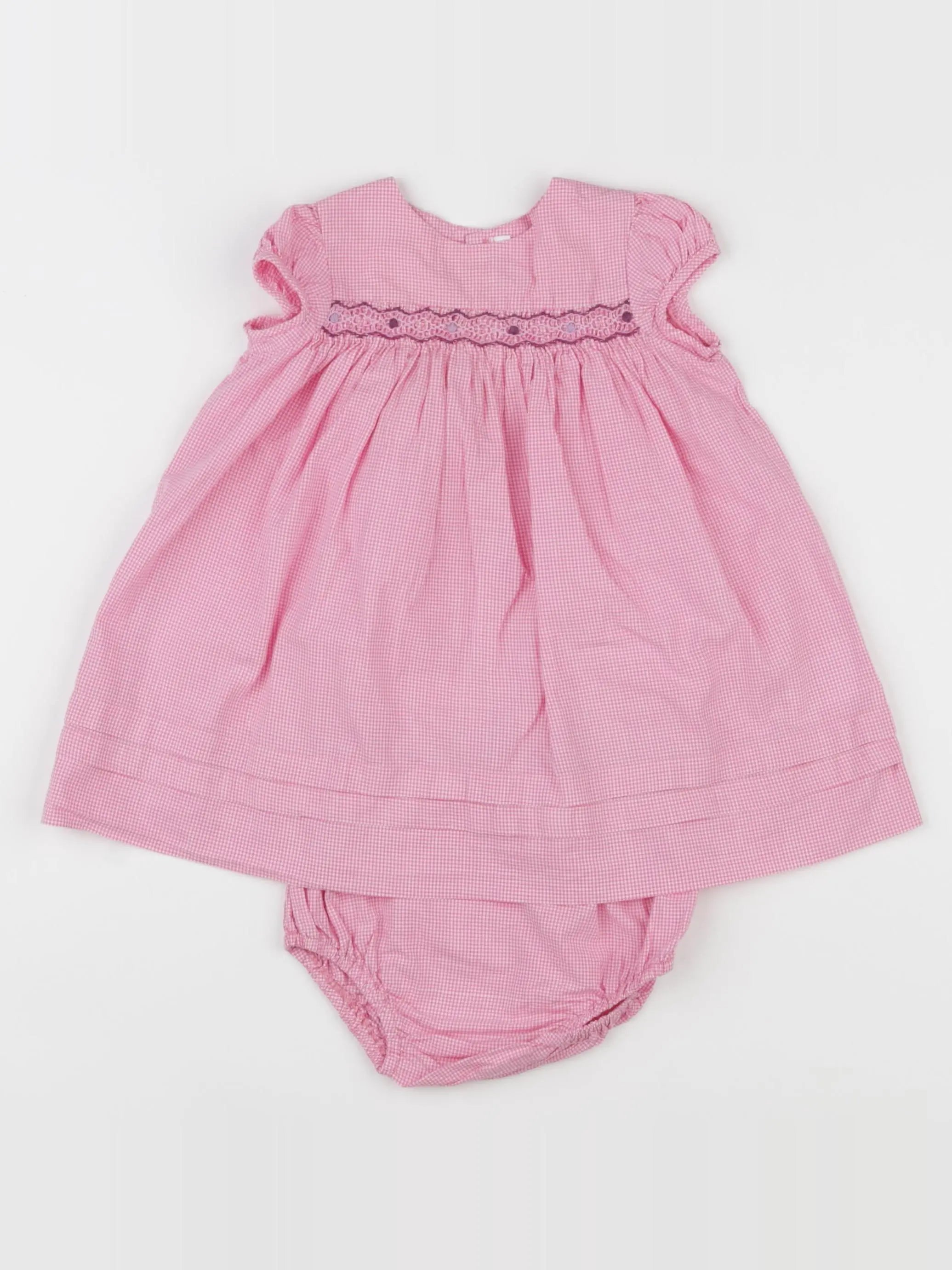 Jacadi - robe rose - 6 mois