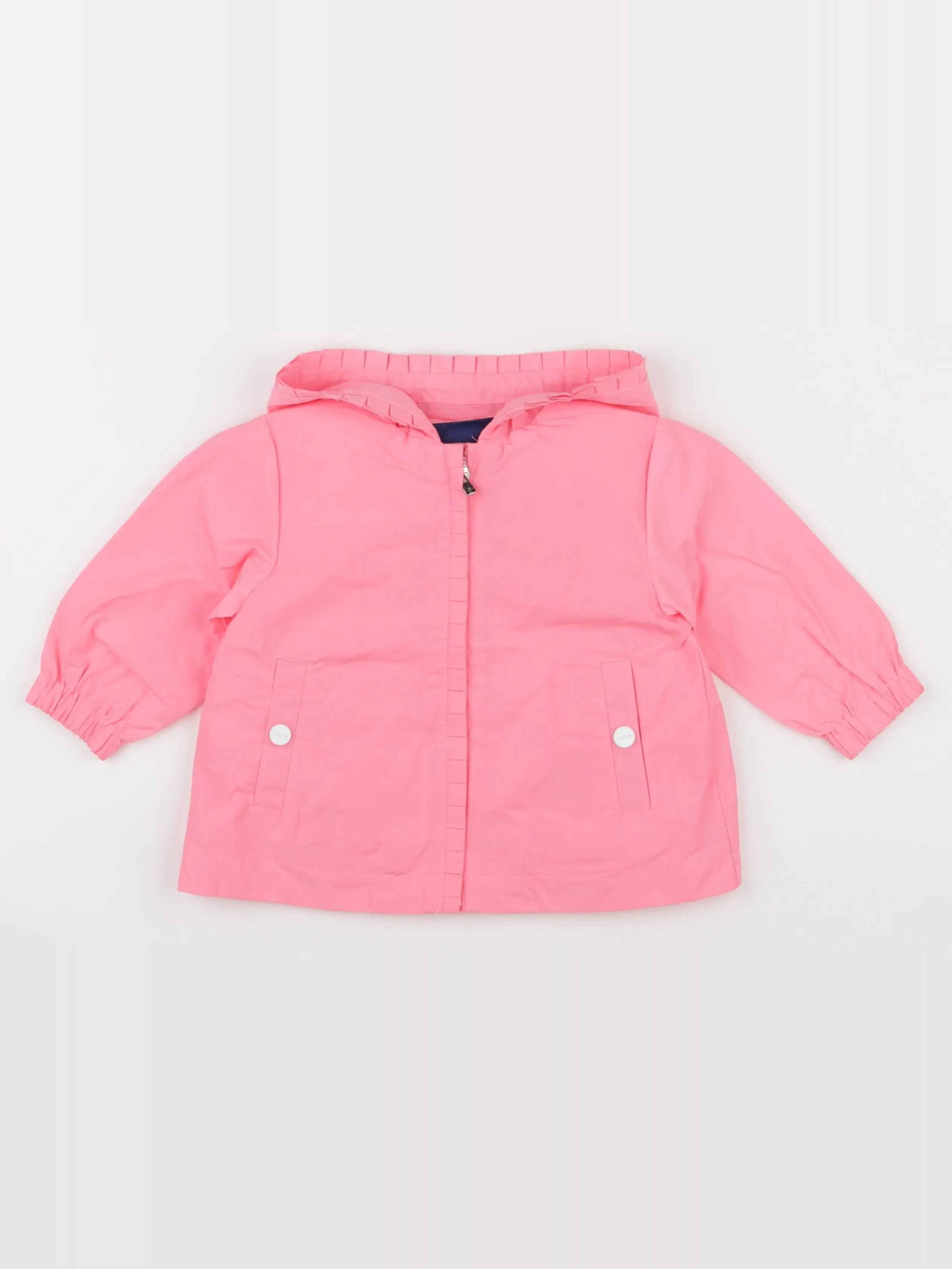 Jacadi - imperméable rose - 12 mois