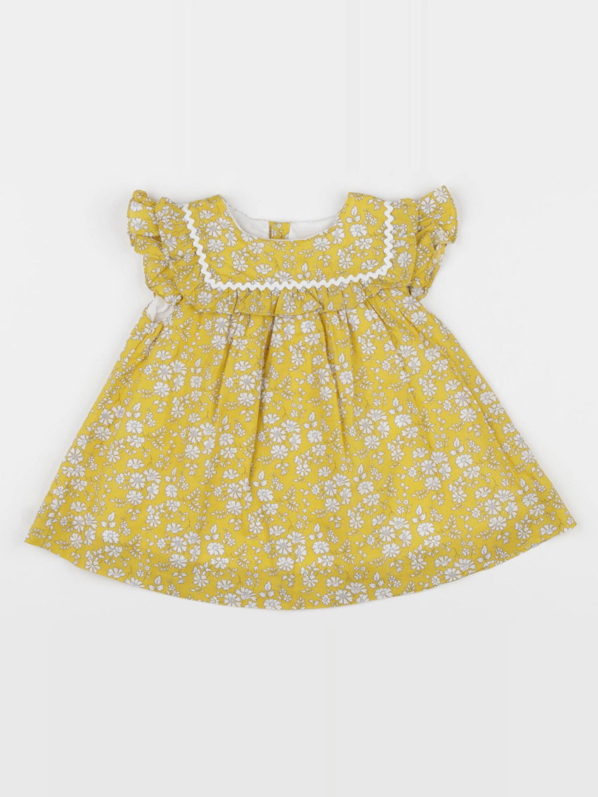 Jacadi - robe liberty jaune - 3 mois