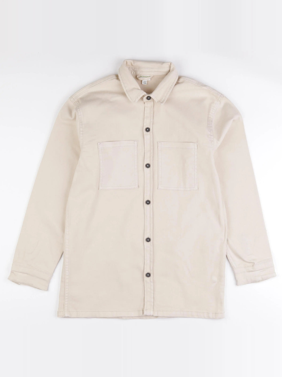 Vertbaudet - sur chemise imprimé au dos beige - 14 ans