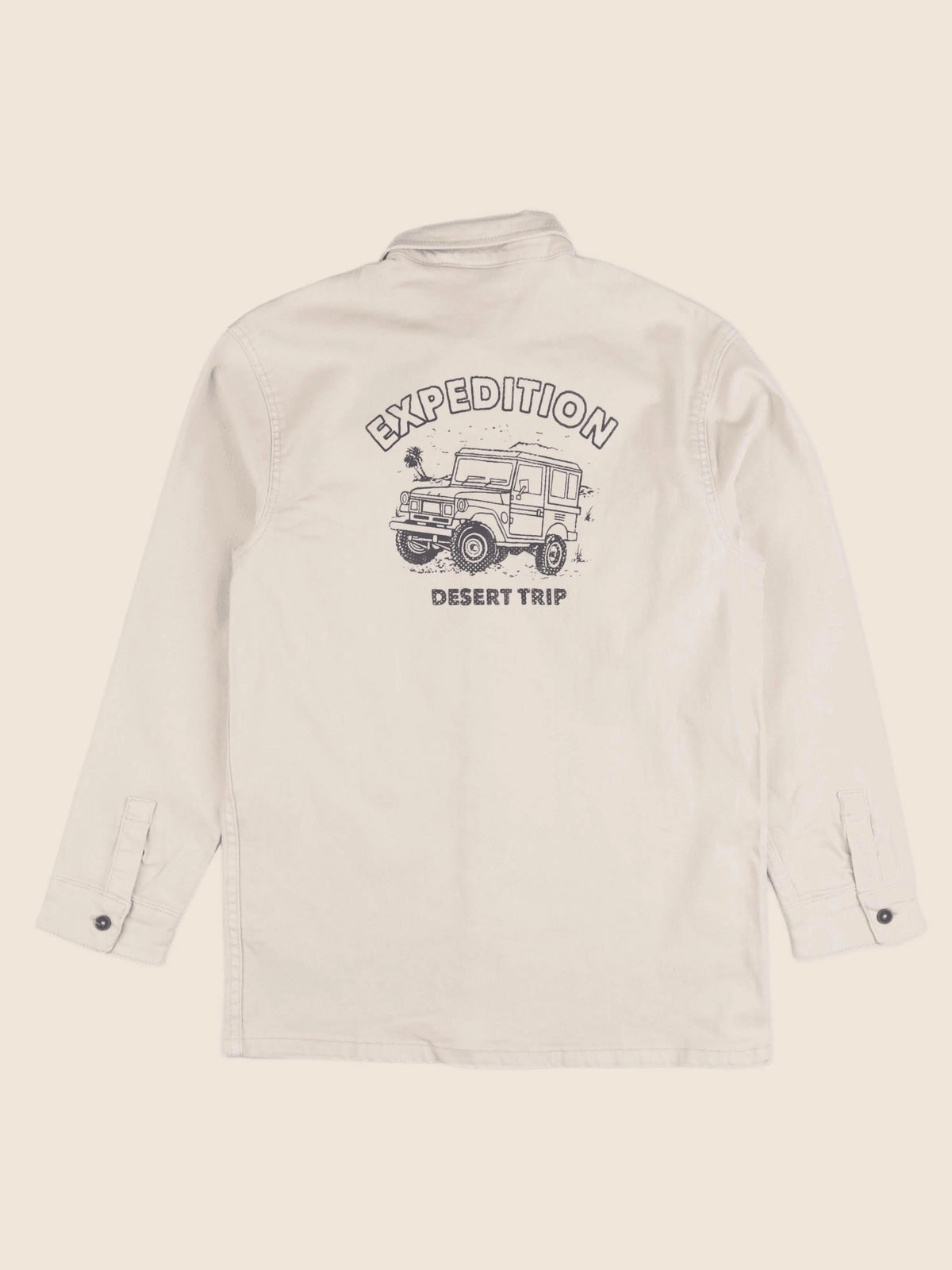 Vertbaudet - sur chemise imprimé au dos beige - 14 ans