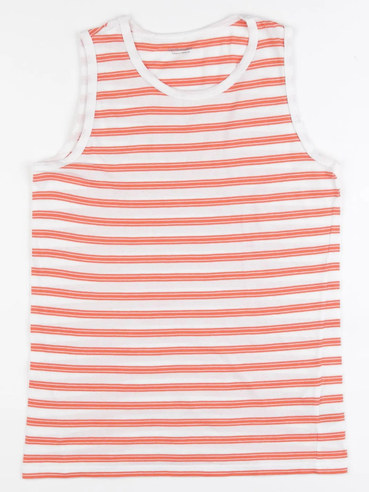 Vertbaudet - débardeur blanc, orange - 14 ans