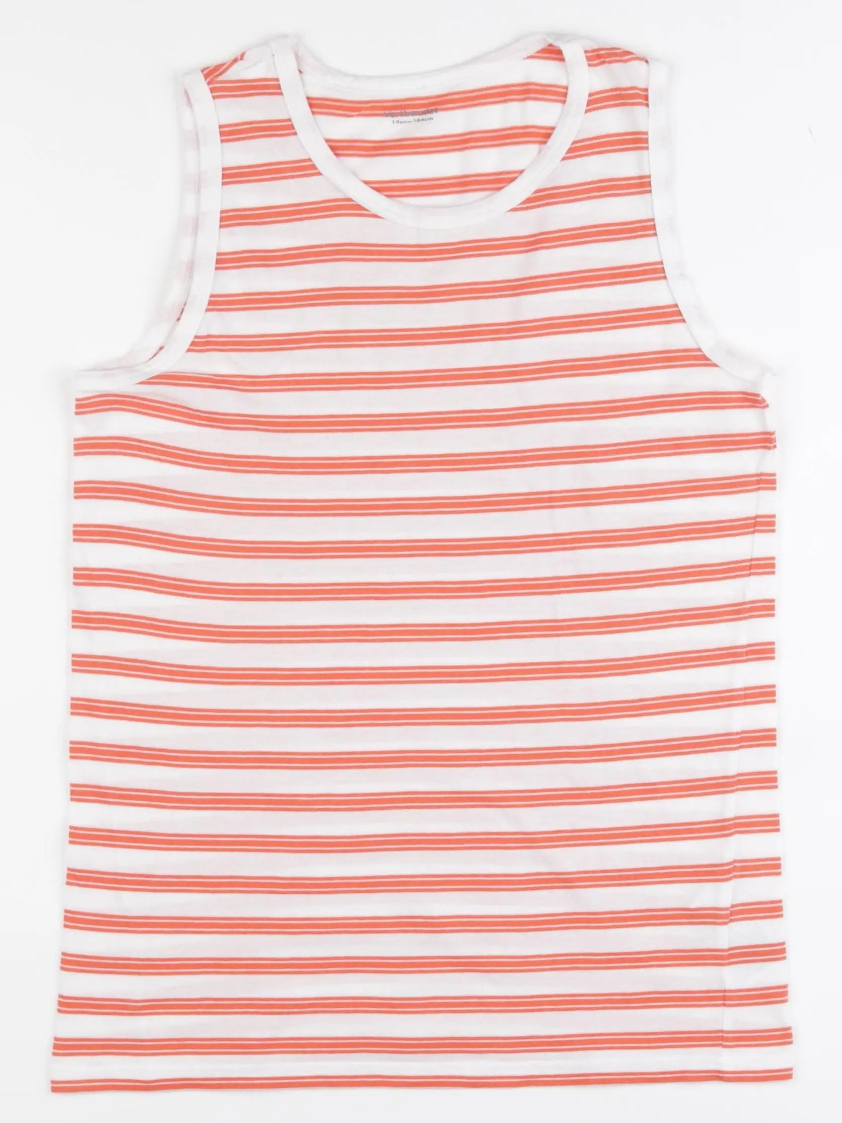 Vertbaudet - débardeur blanc, orange - 14 ans