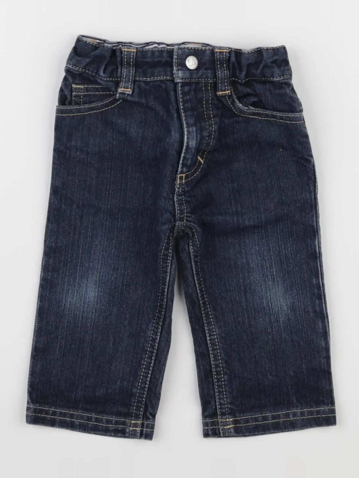 Petit Bateau - jean bleu - 6 mois