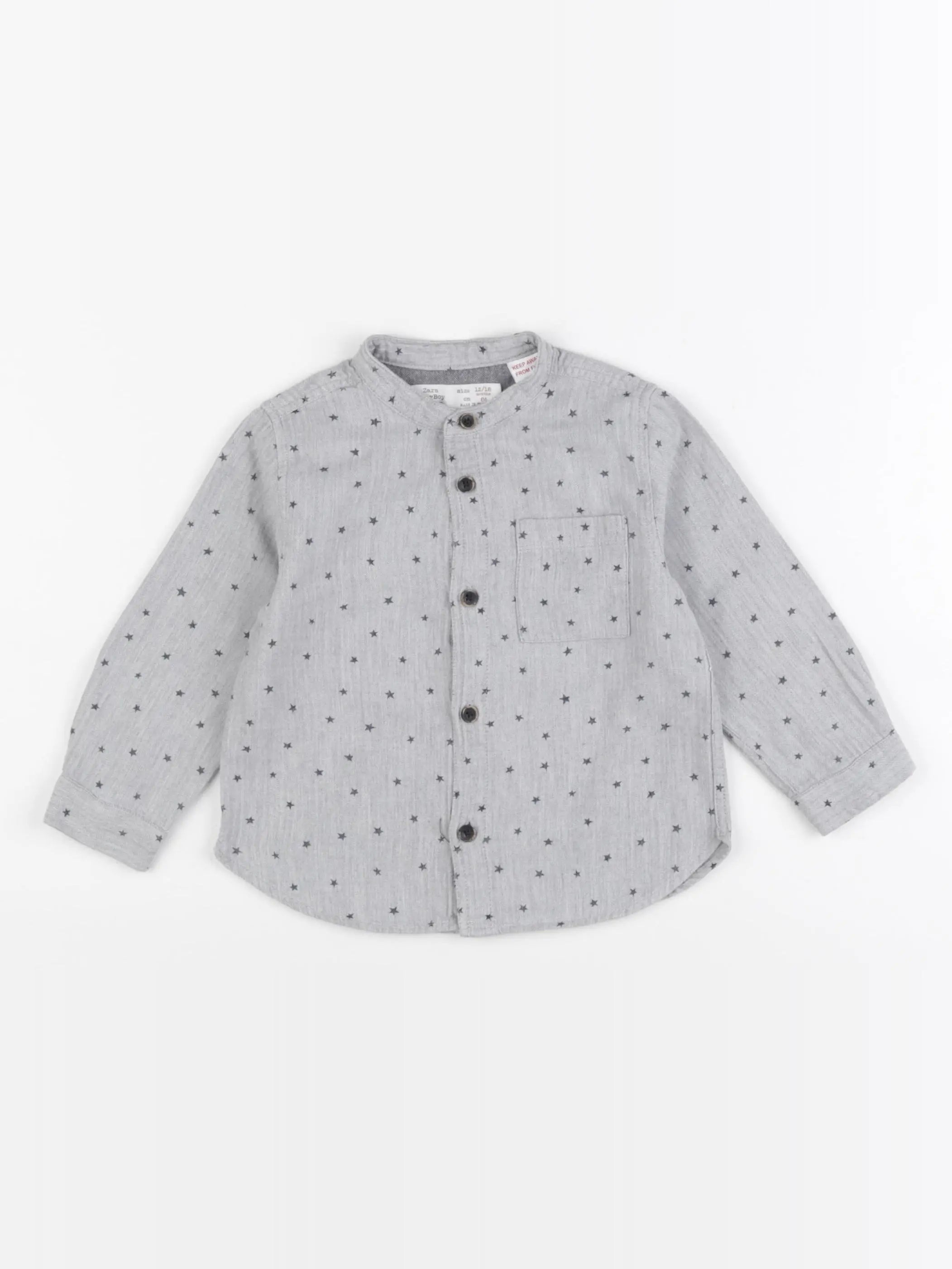 Zara - chemise gris - 12/18 mois