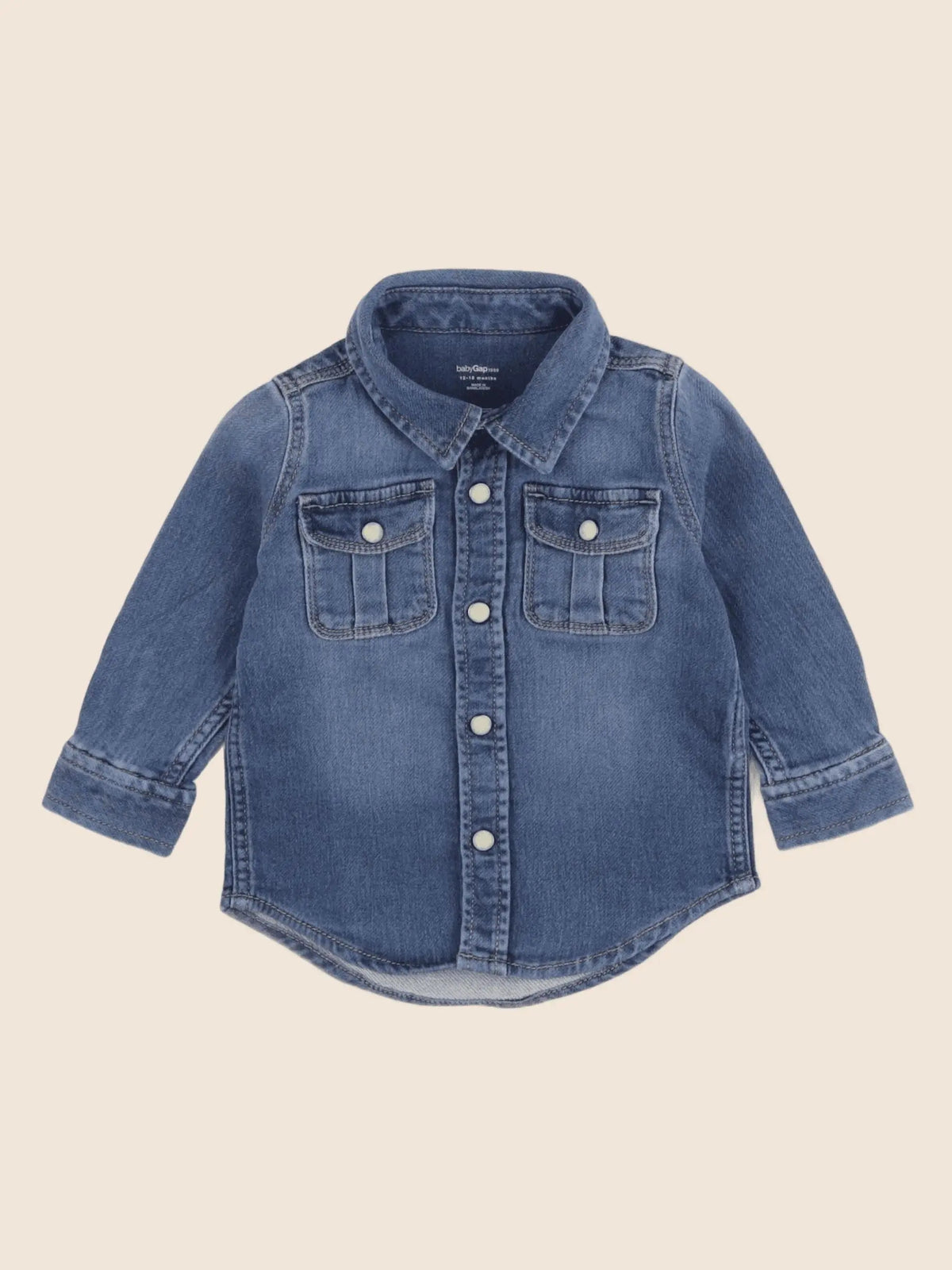 GAP - chemise bleu - 12/18 mois