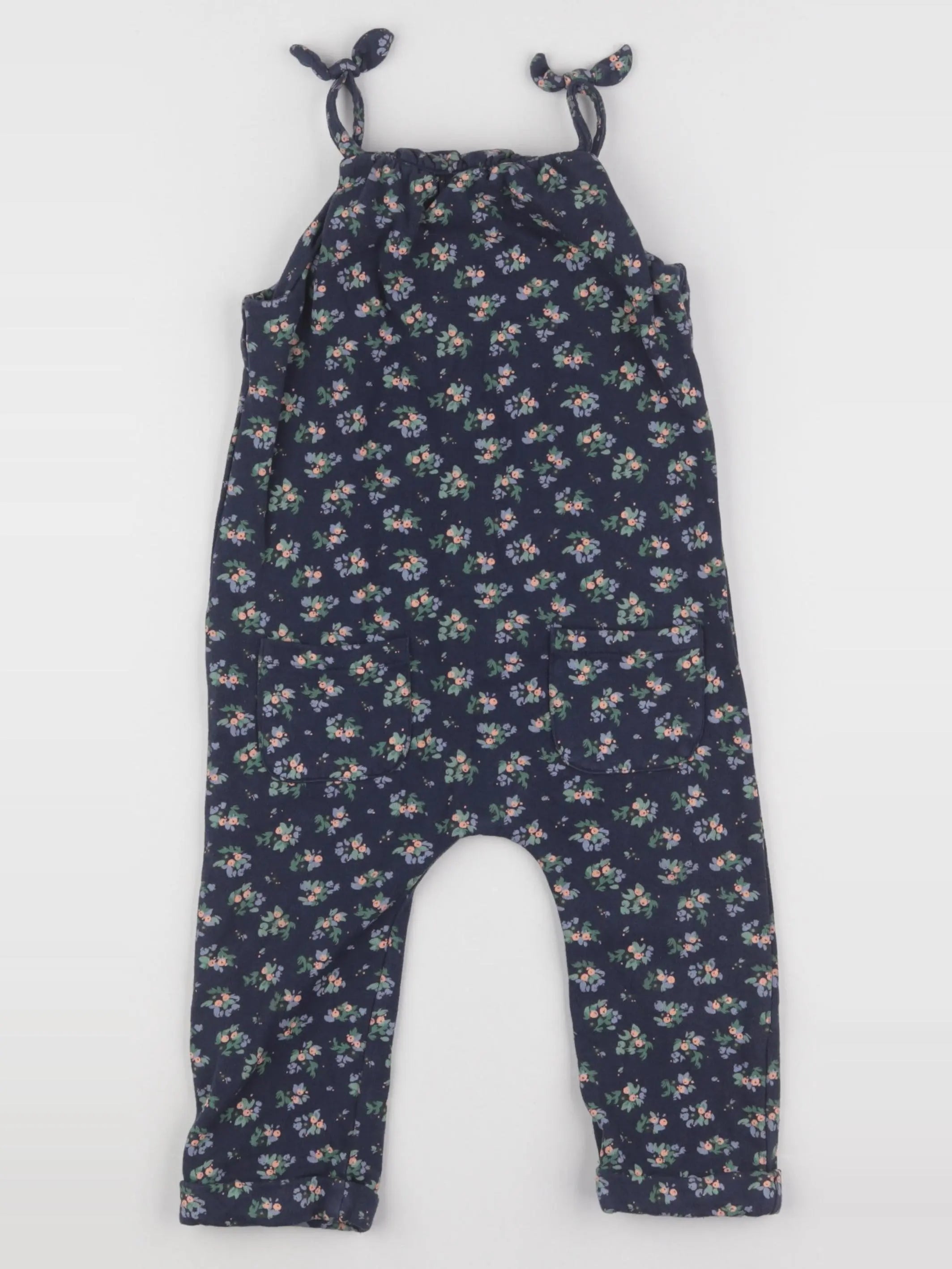 Vertbaudet - combinaison bleu, rose - 24 mois