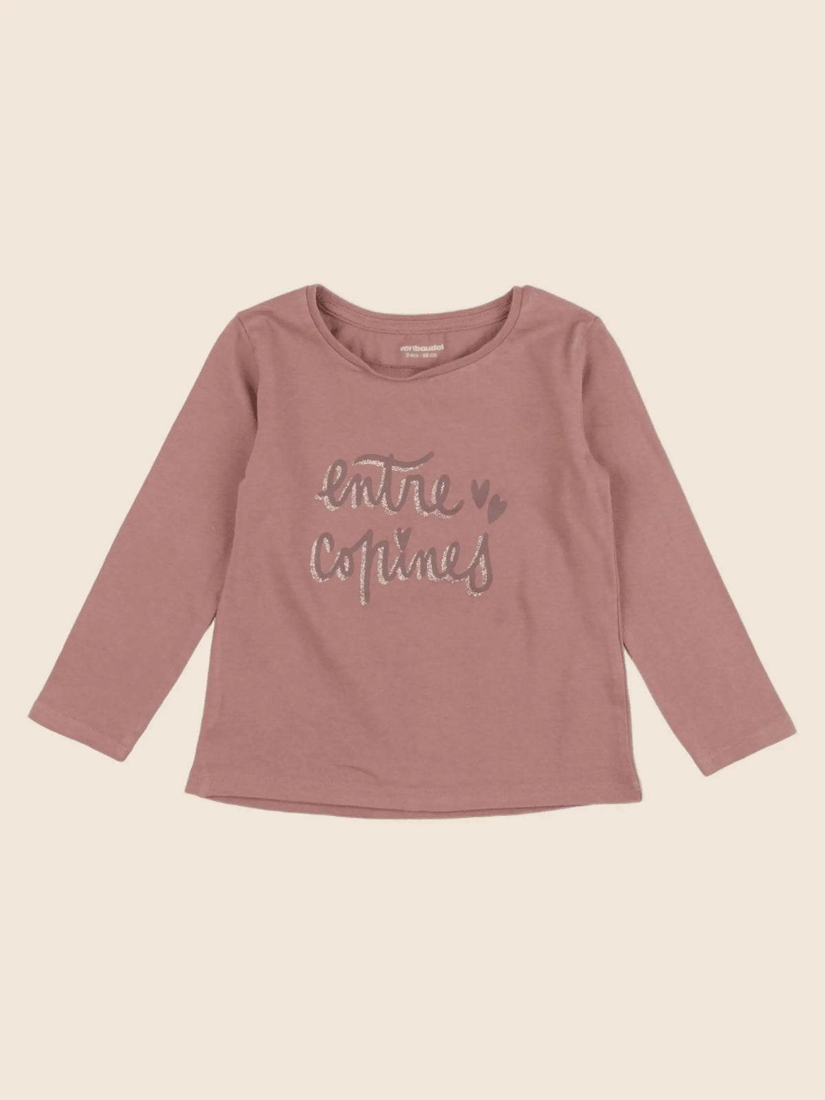 Vertbaudet - tee-shirt rose - 2 ans