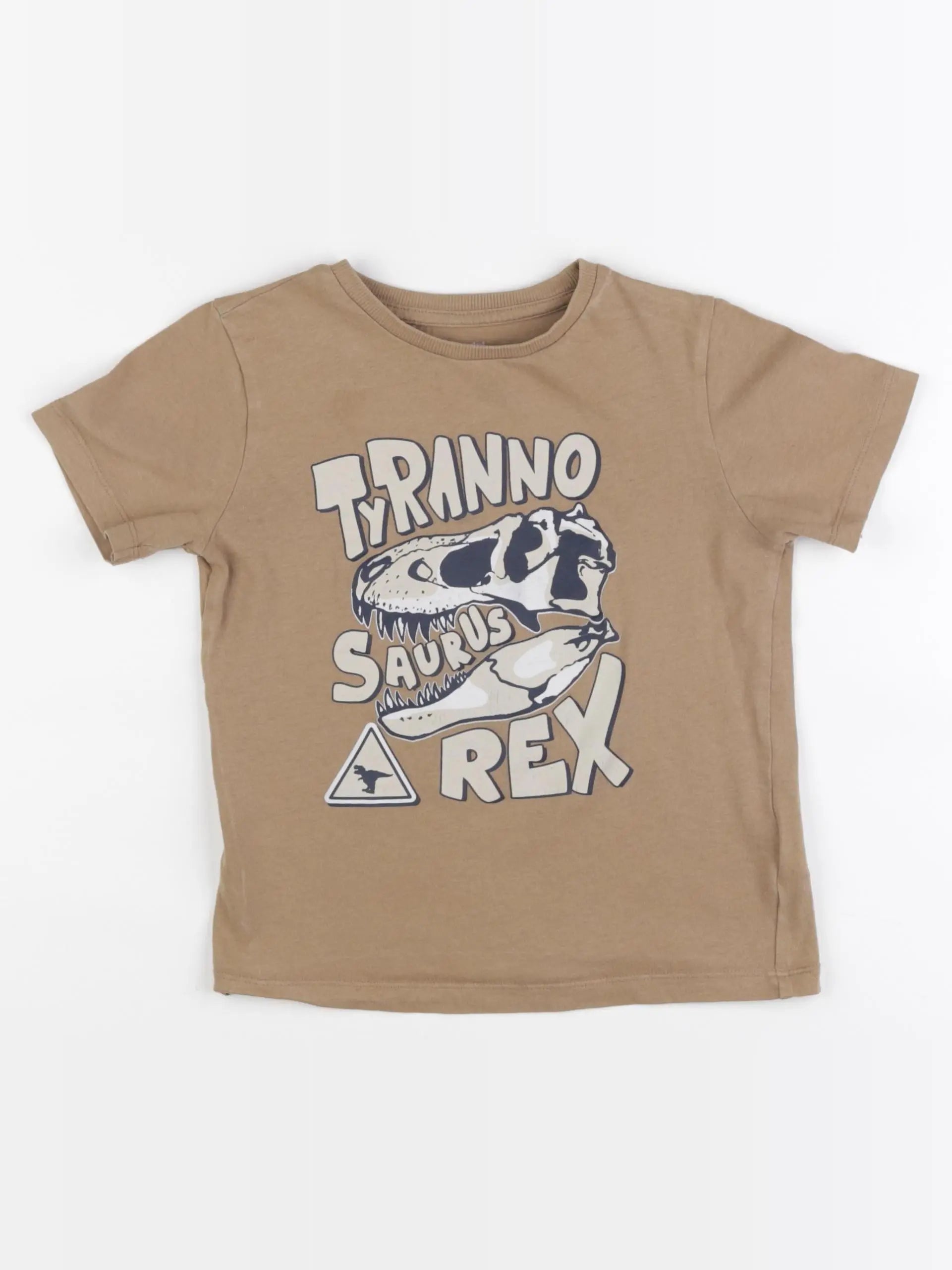 Vertbaudet - tee-shirt marron - 6 ans
