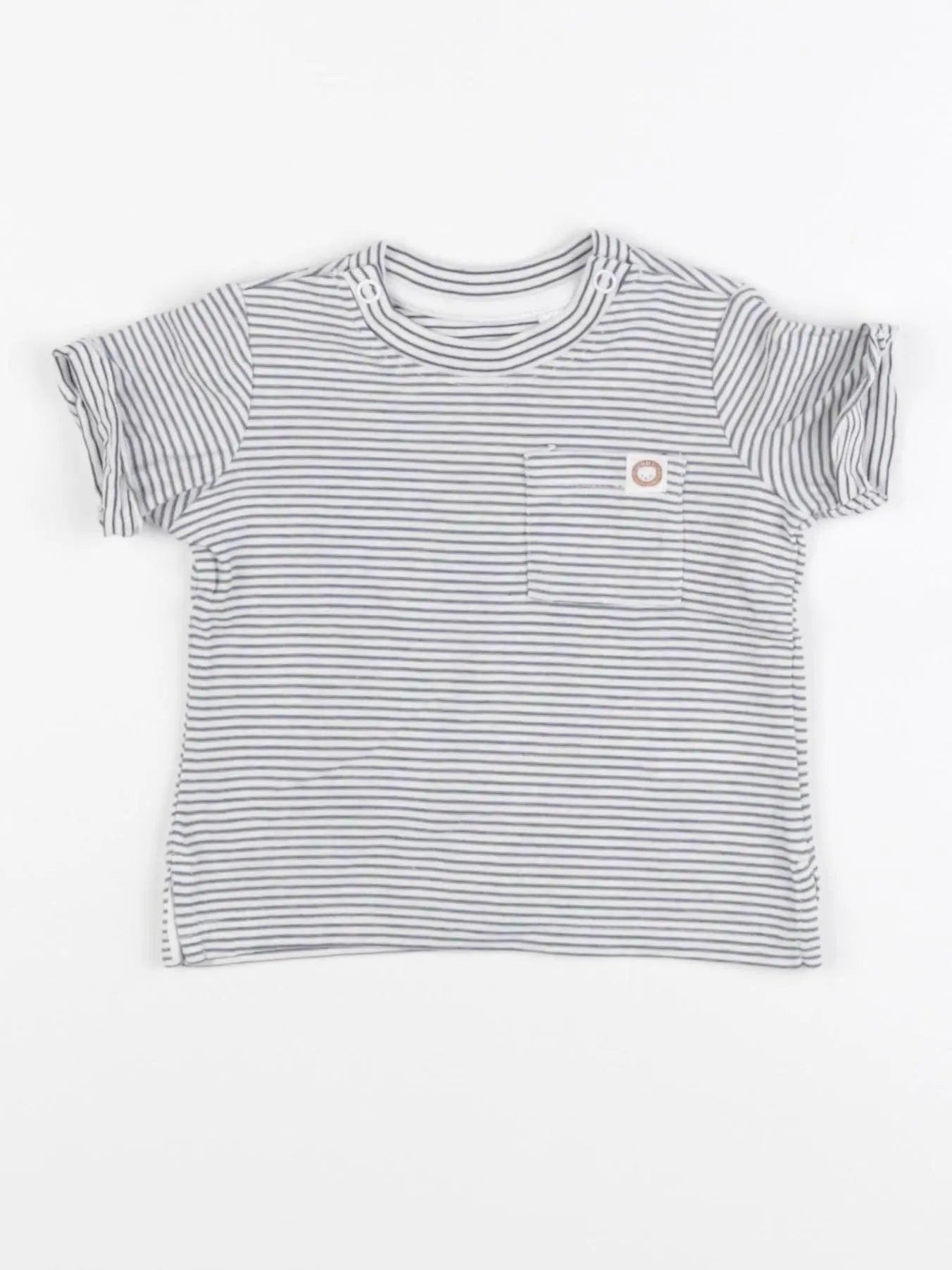 H&M - tee-shirt bleu - 3 mois