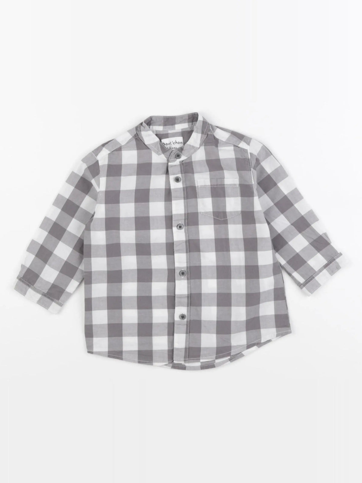 Boutchou - chemise gris - 12 mois