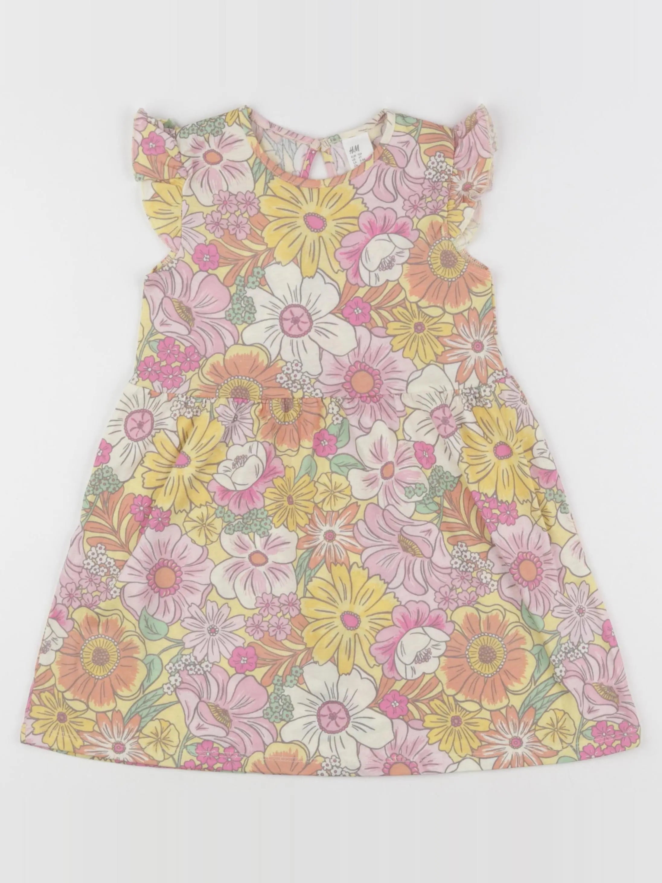 H&M - robe multicolore - 3/4 ans