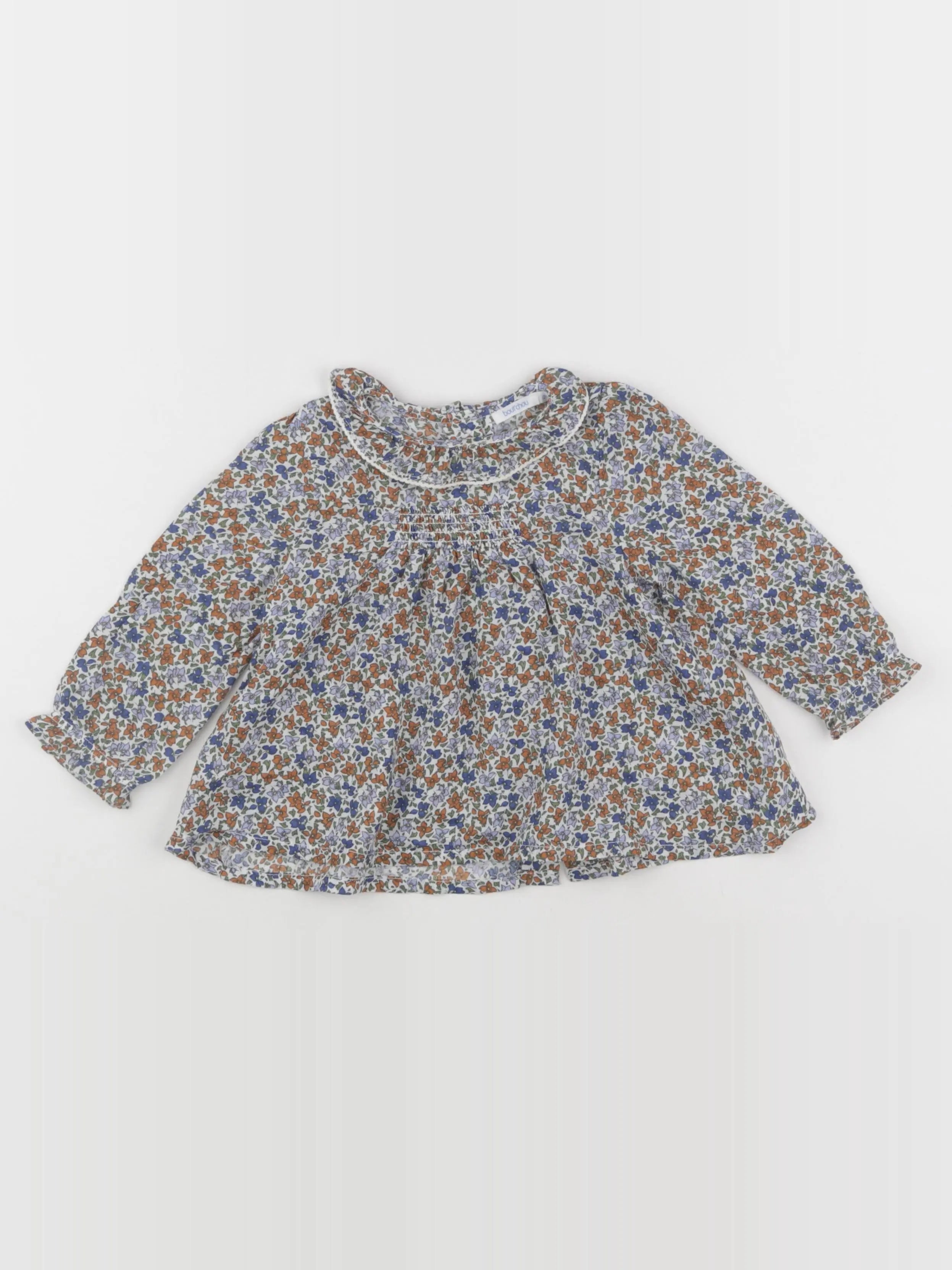 Boutchou - blouse multicolore - 12 mois