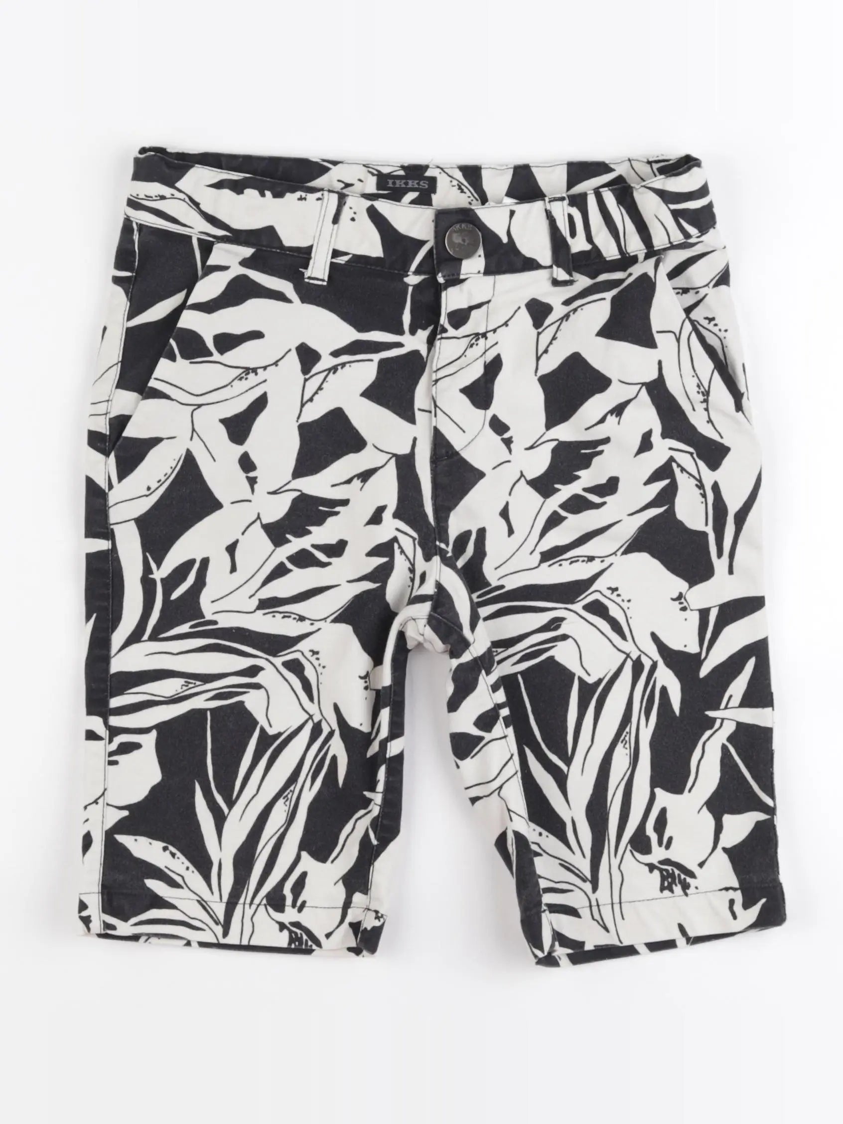 IKKS - short noir, blanc - 10 ans