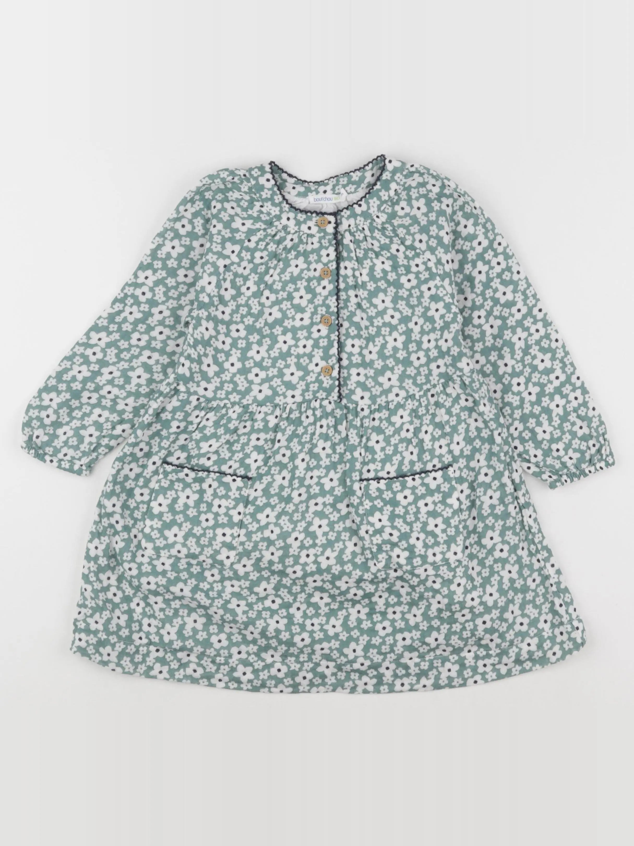 Boutchou - robe vert - 24 mois