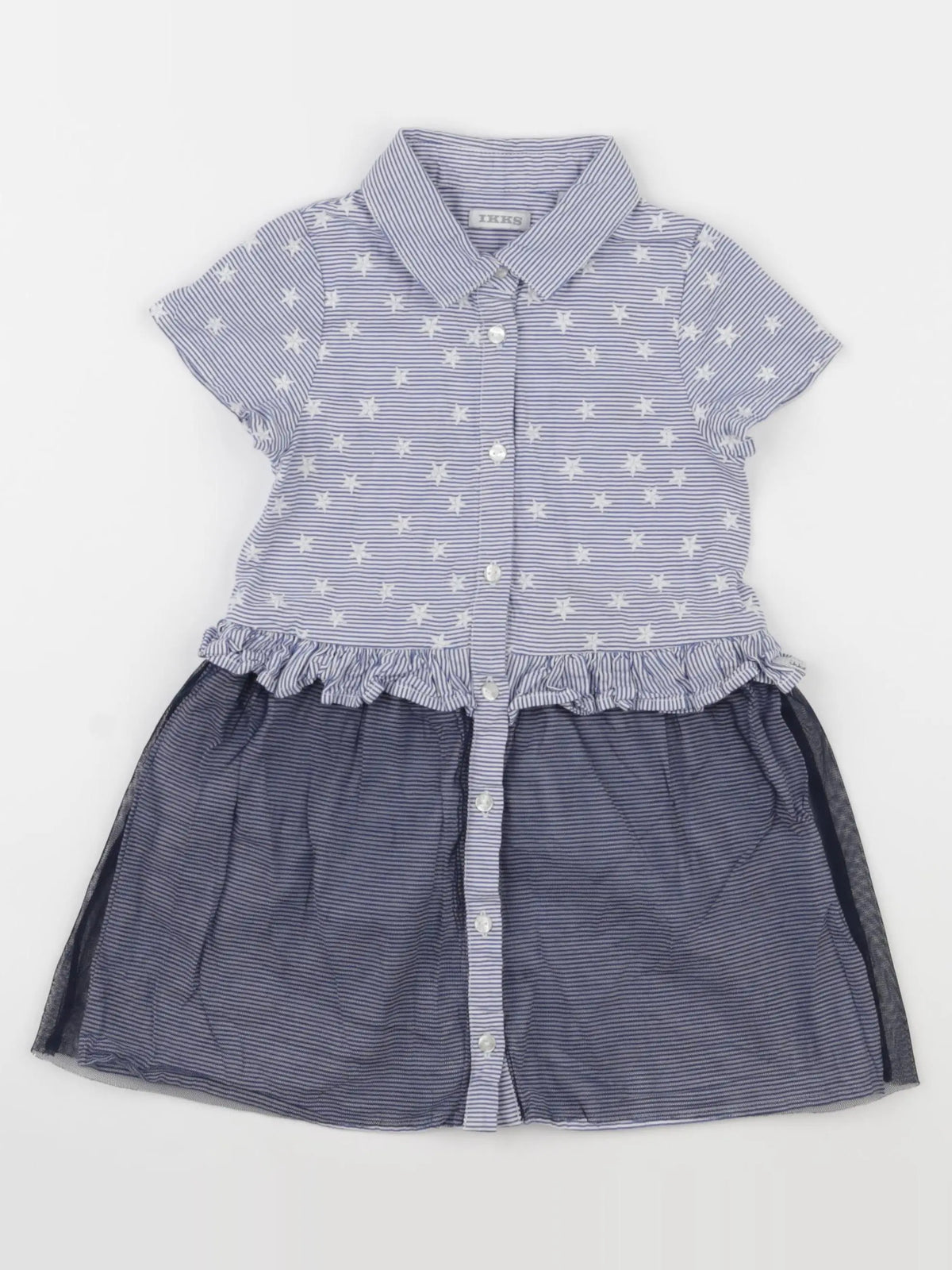 IKKS - robe bleu - 2 ans
