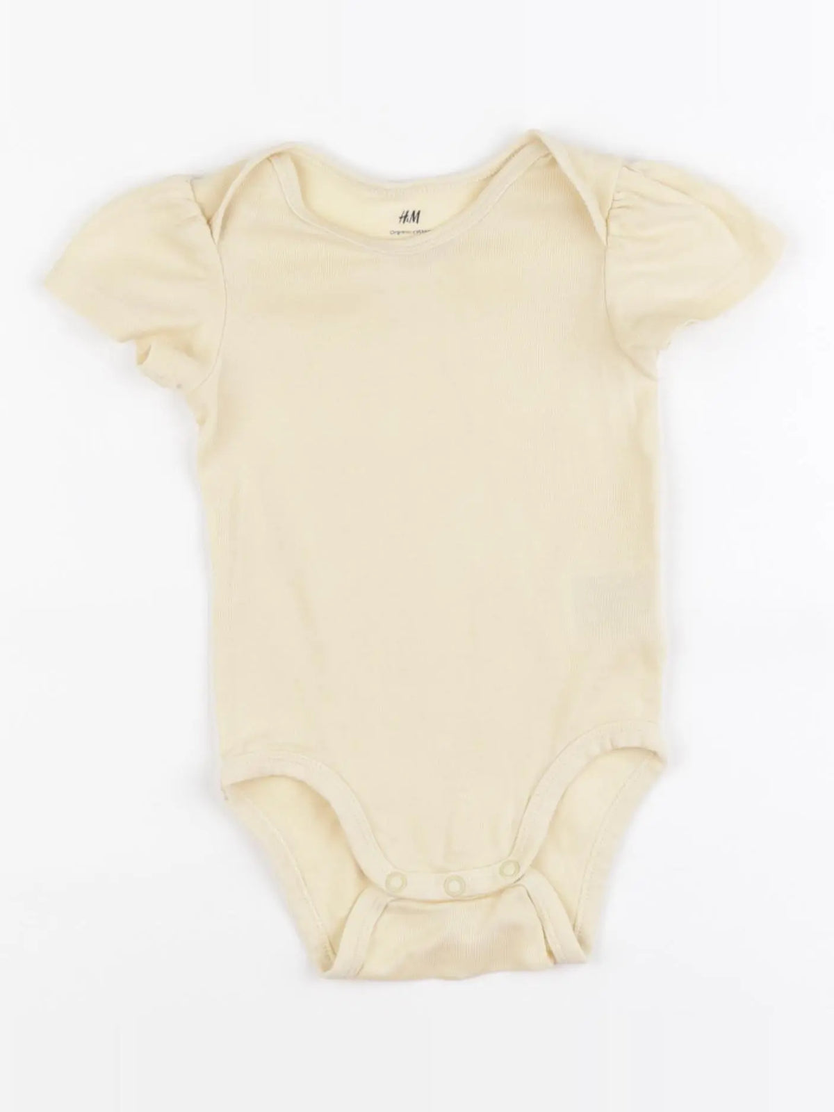 H&M - body jaune - 3/6 mois