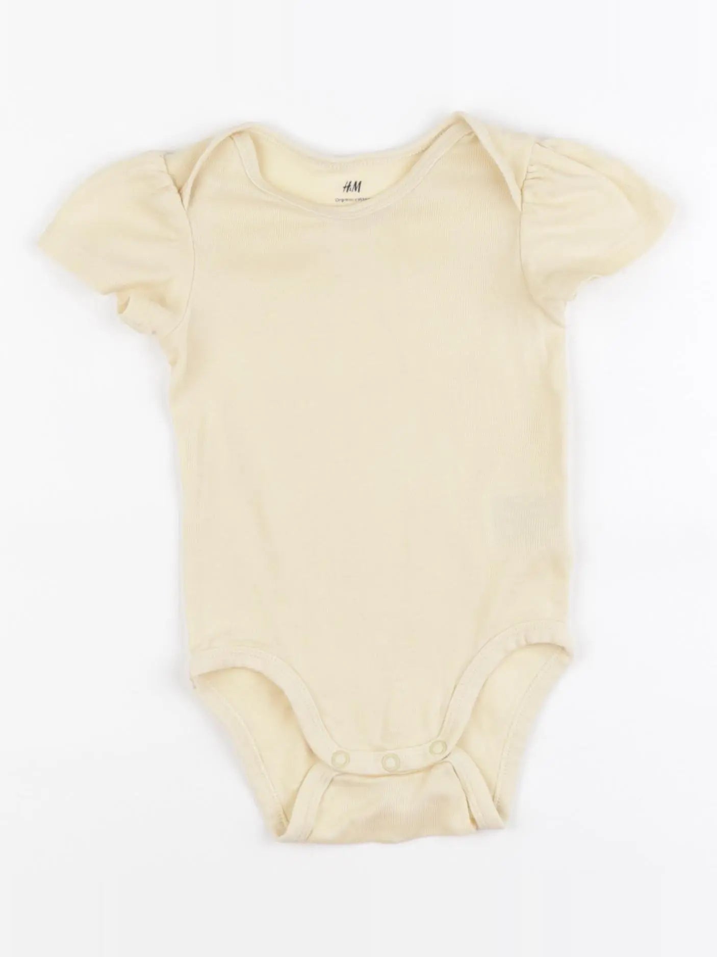 H&M - body jaune - 3/6 mois