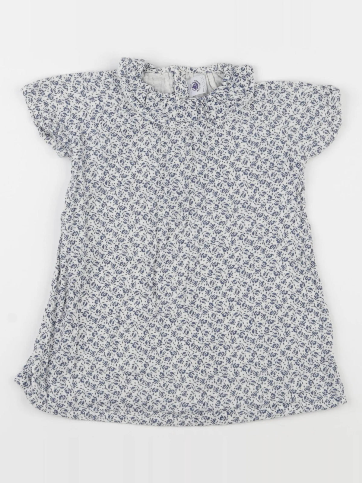 Petit Bateau - robe bleu - 24 mois