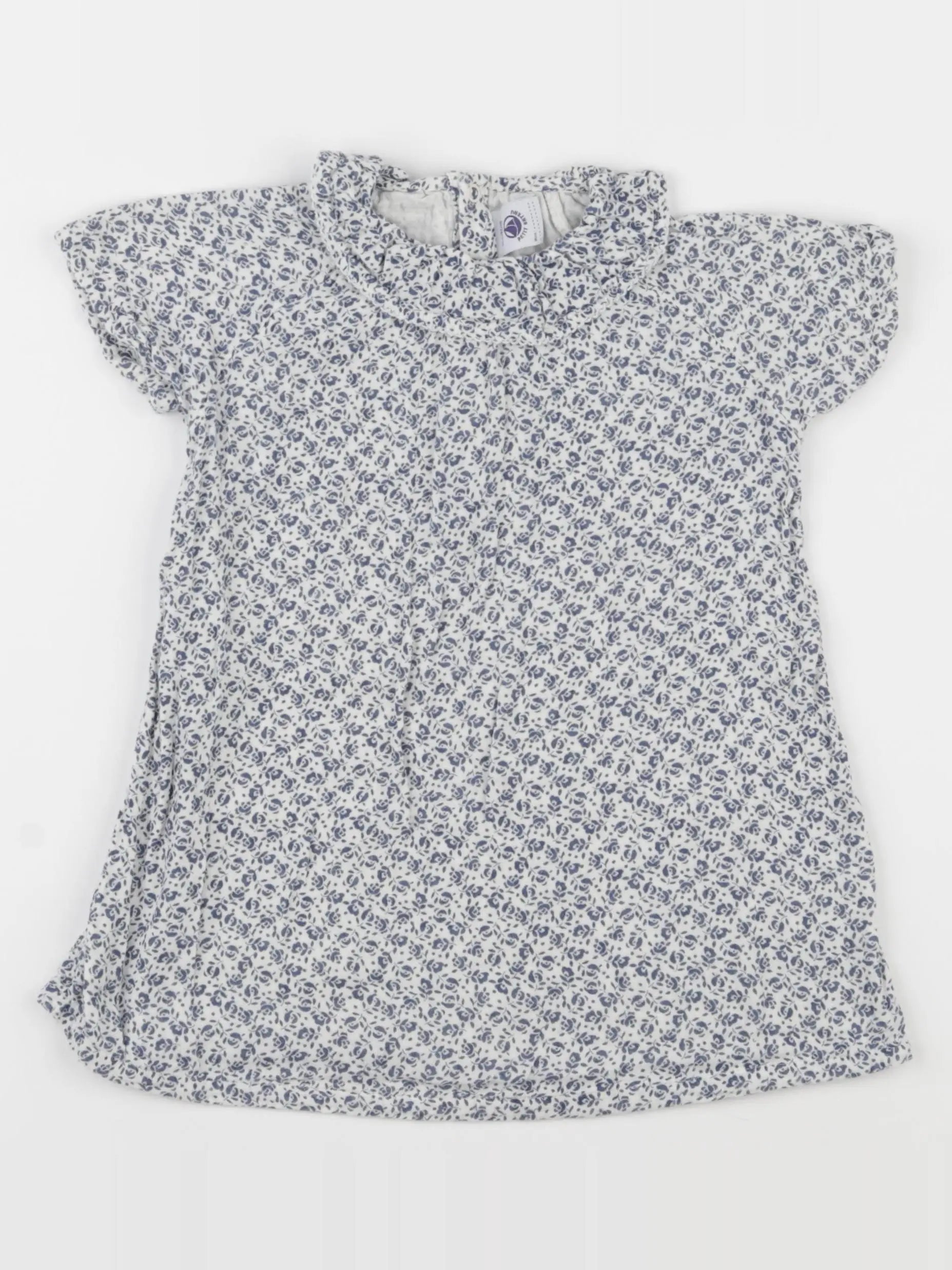 Petit Bateau - robe bleu - 24 mois