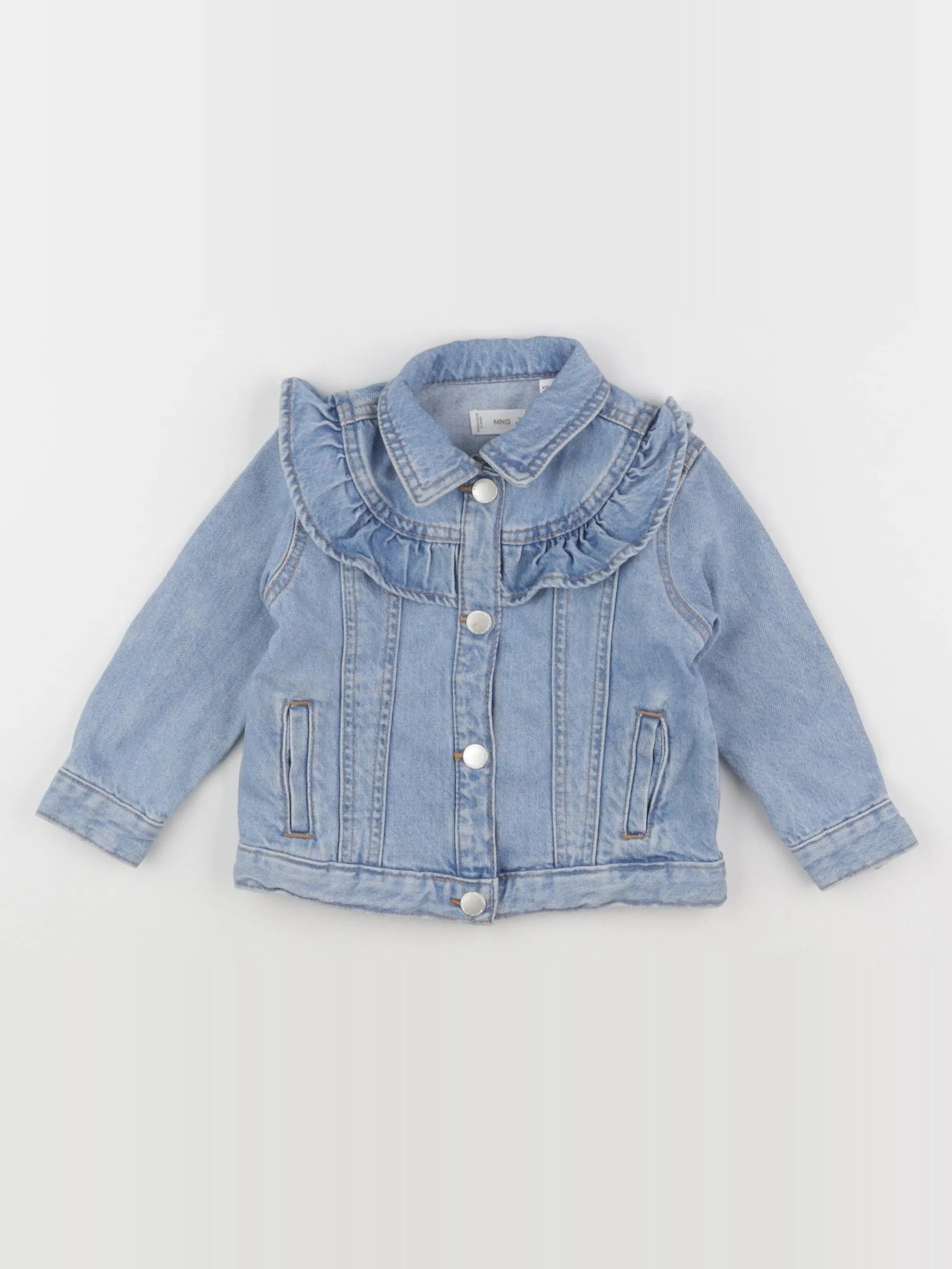 Mango - veste bleu - 12/18 mois