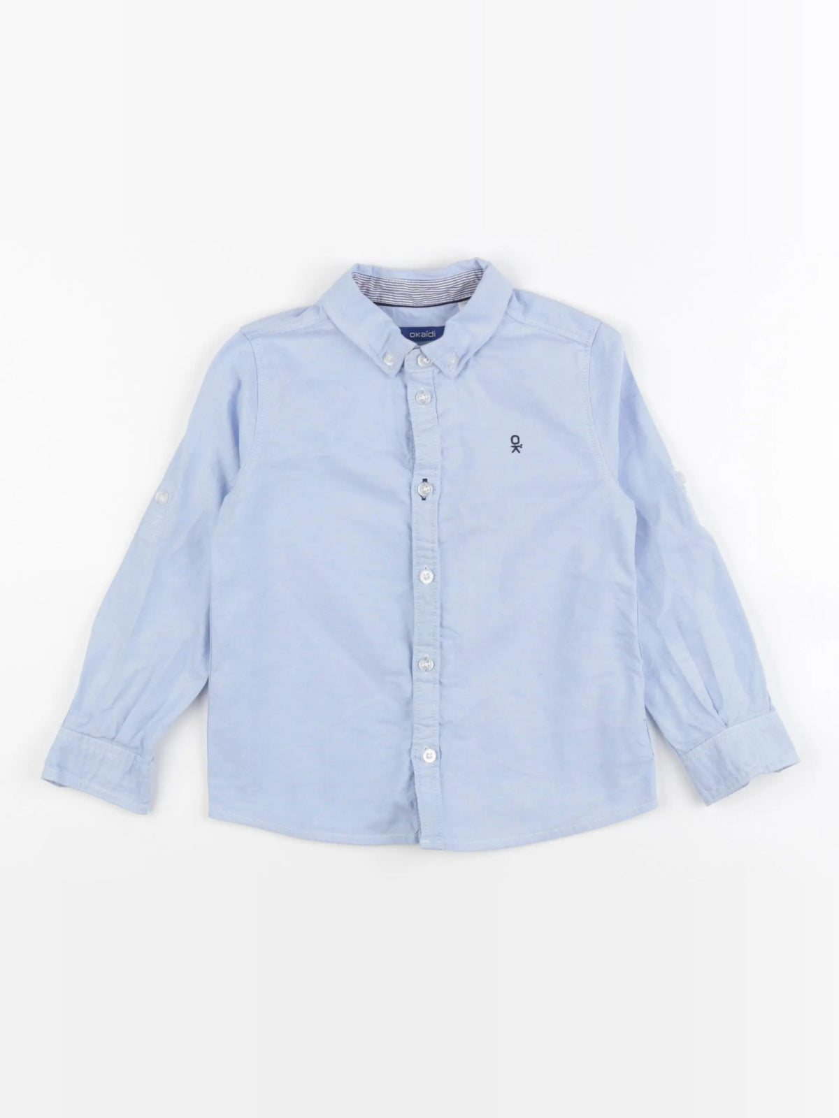 Okaidi - chemise bleu - 3 ans