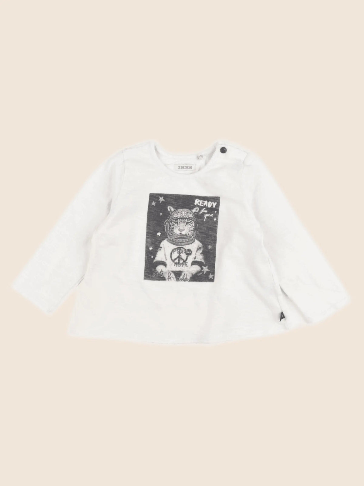 IKKS - tee-shirt beige, or - 18 mois