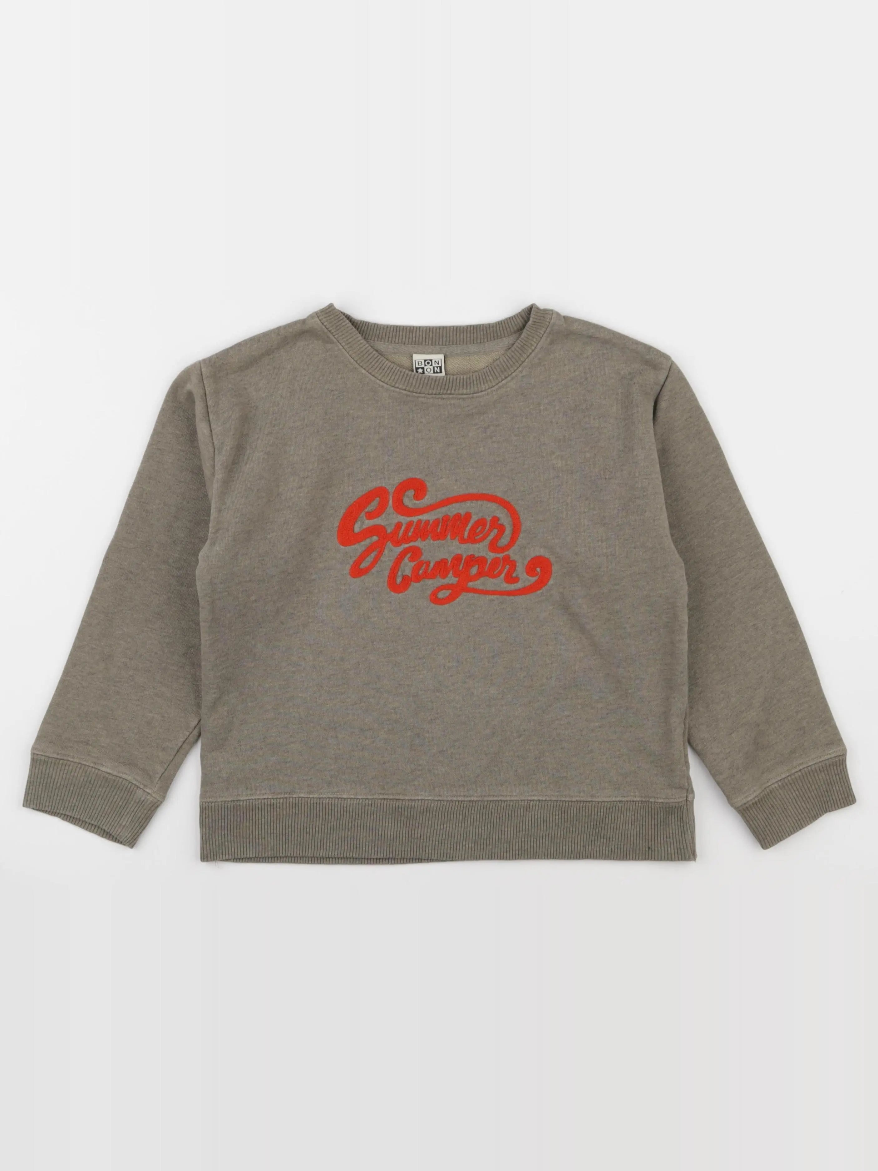Bonton - sweat gris - 8 ans