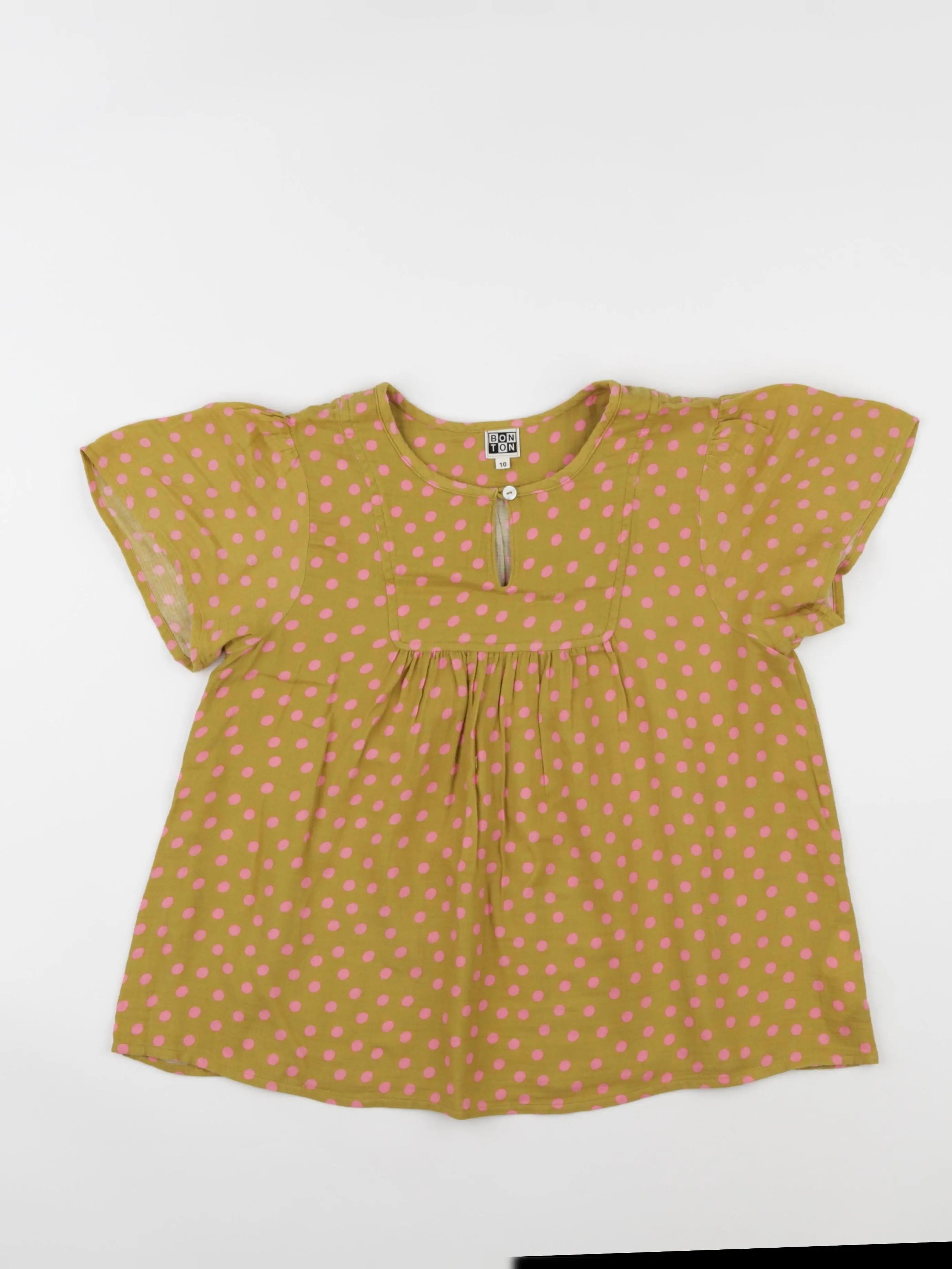 Bonton - blouse jaune - 10 ans