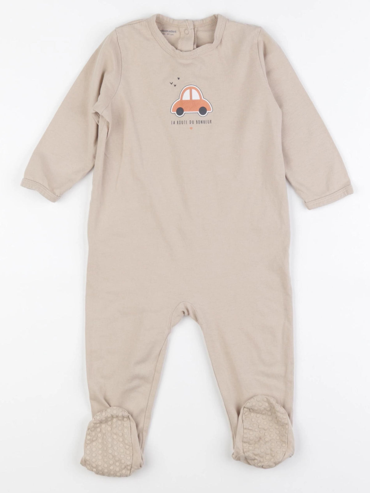 Vertbaudet - pyjama coton marron - 18 mois