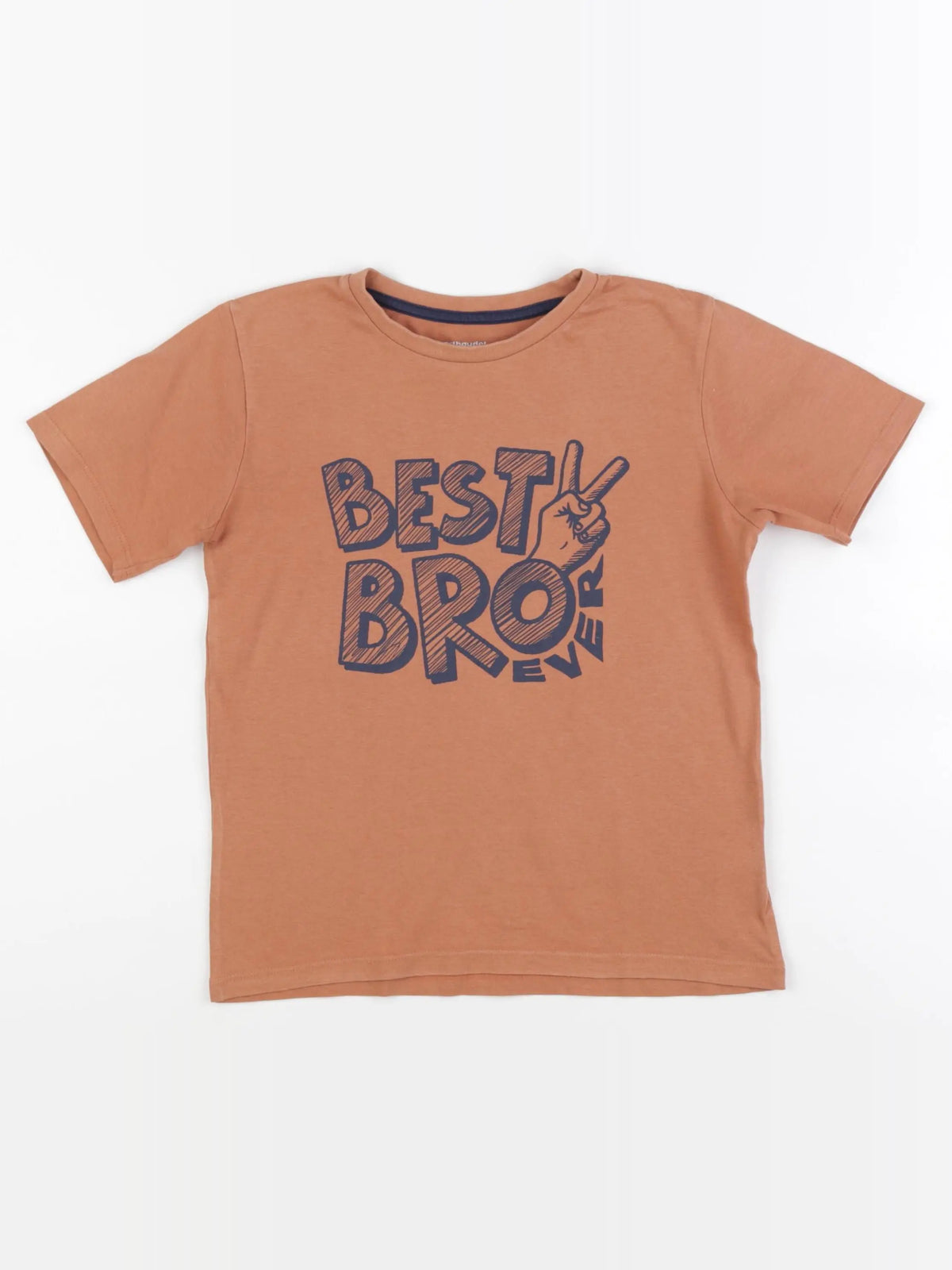 Vertbaudet - tee-shirt marron - 8 ans