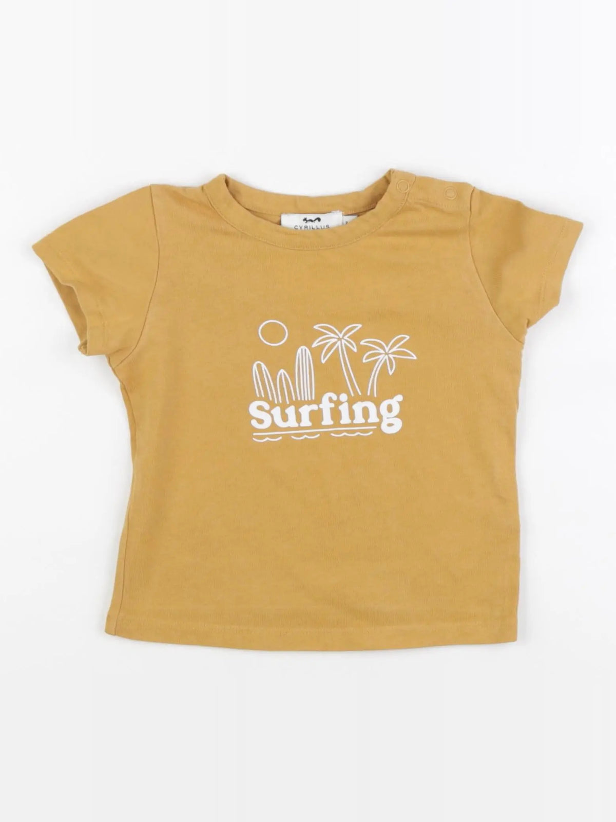 Cyrillus - tee-shirt marron - 2 ans