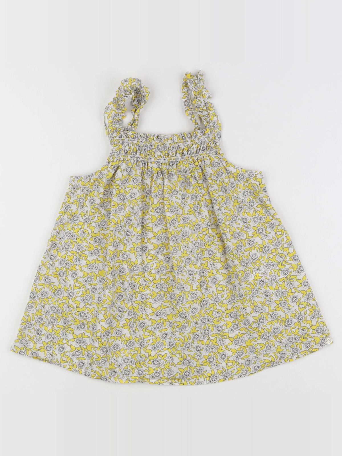 IKKS - blouse jaune, blanc - 10 ans
