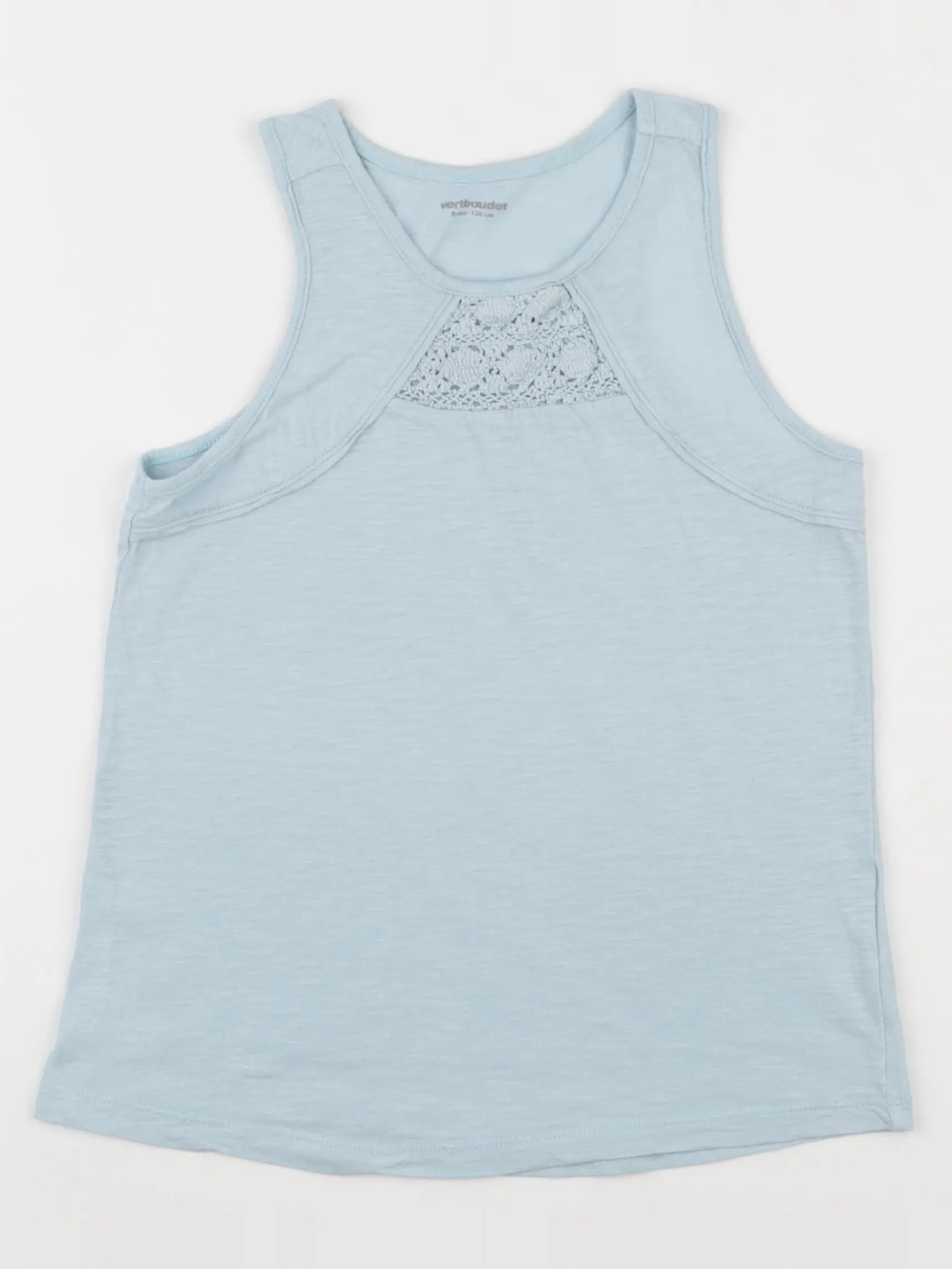 Vertbaudet - débardeur bleu - 8 ans