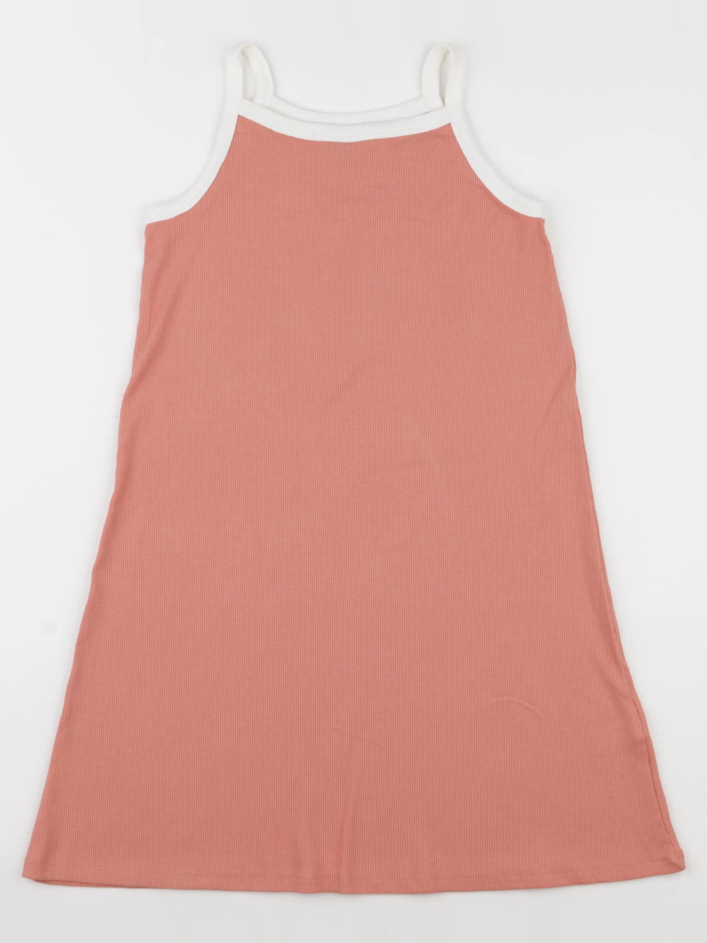 H&M - robe coton rose - 8/10 ans