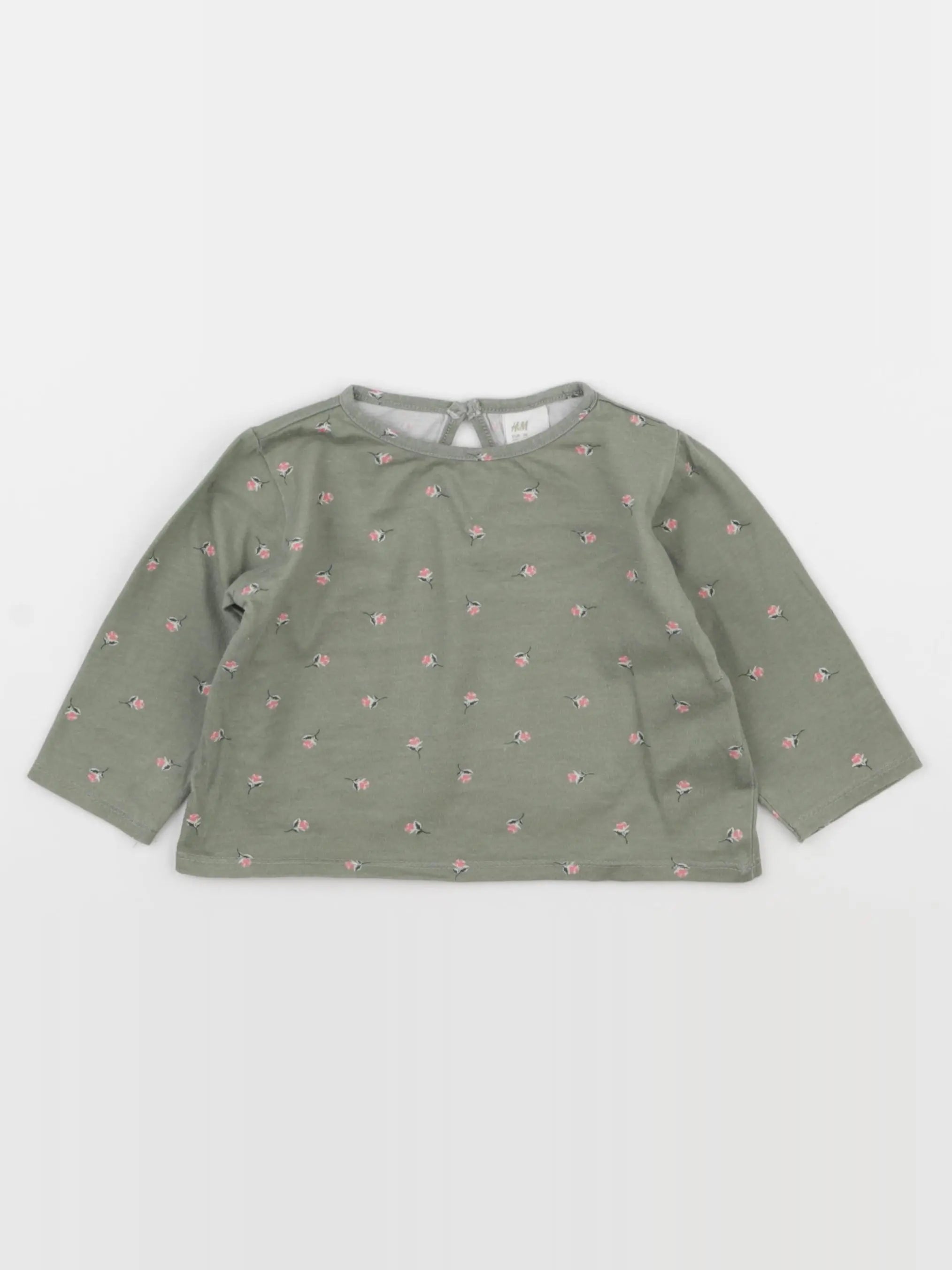 H&M - tee-shirt vert - 9 mois
