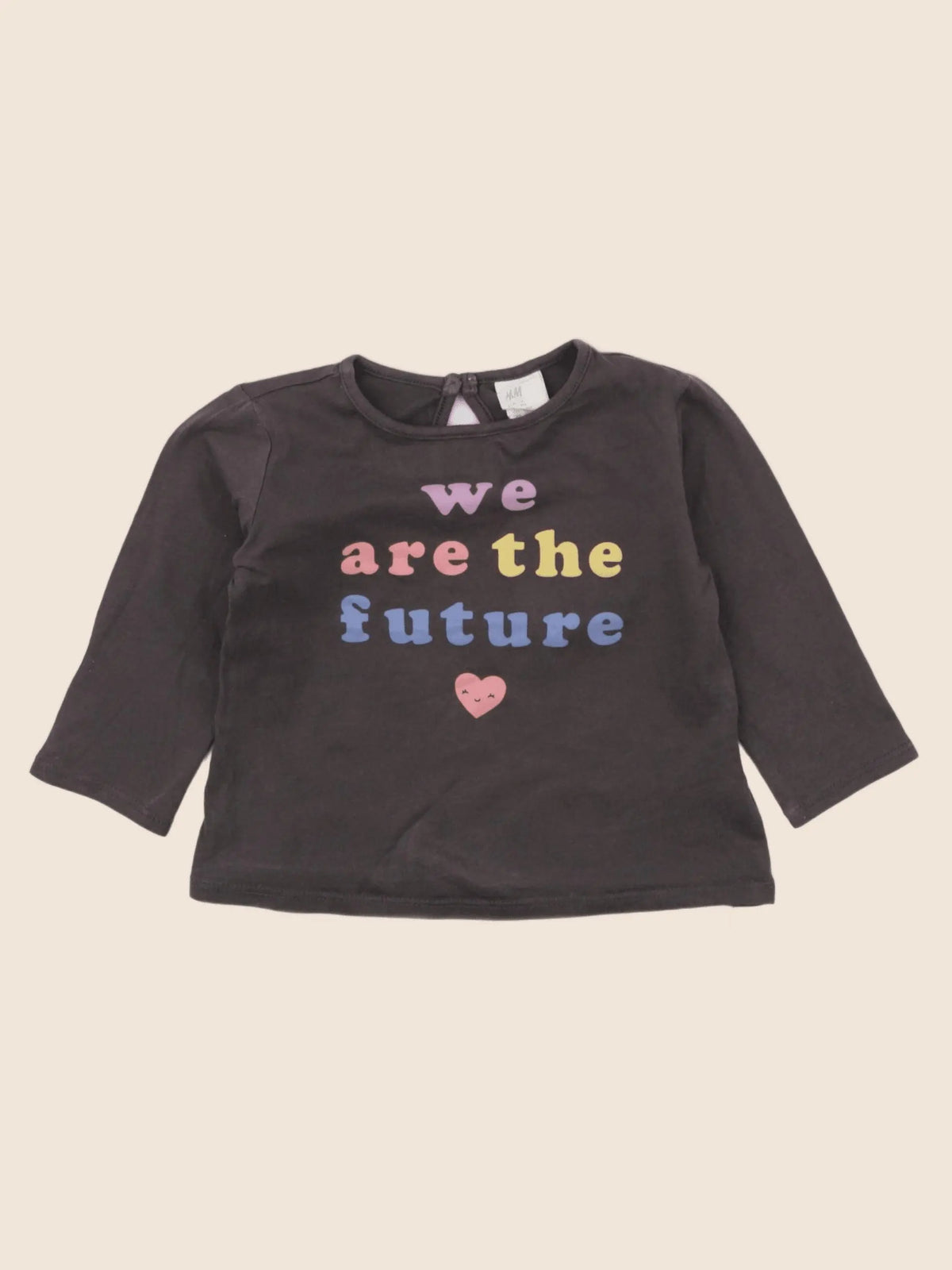 H&M - tee-shirt marron - 9 mois